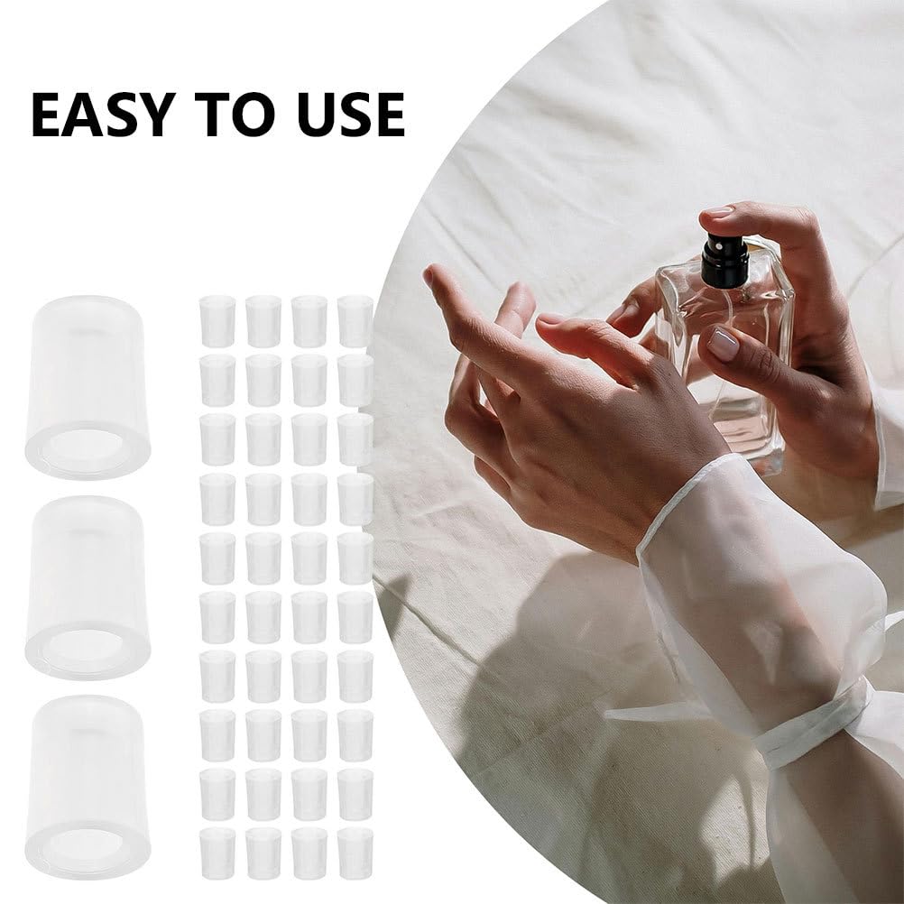 Ipetboom Perfume Dispenser Pump 100Pcs Perfume Extraction Plastic Adapters Syrin- Pump Without Syrin- For Travel Refillable Perf