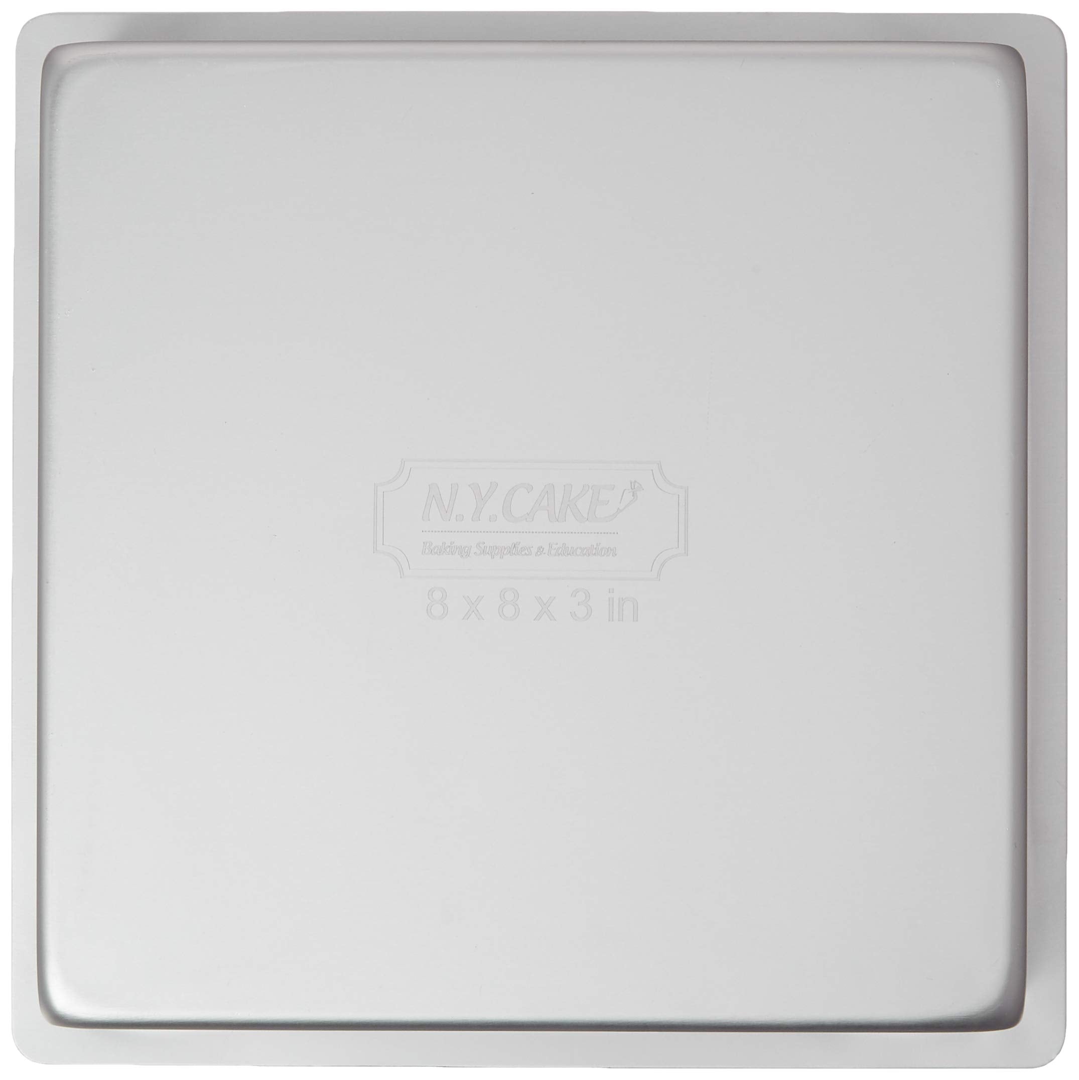 Ny Cake Anodized Aluminum Square Cake Pans (8 Inch X 8 Inch X 3 Inch)