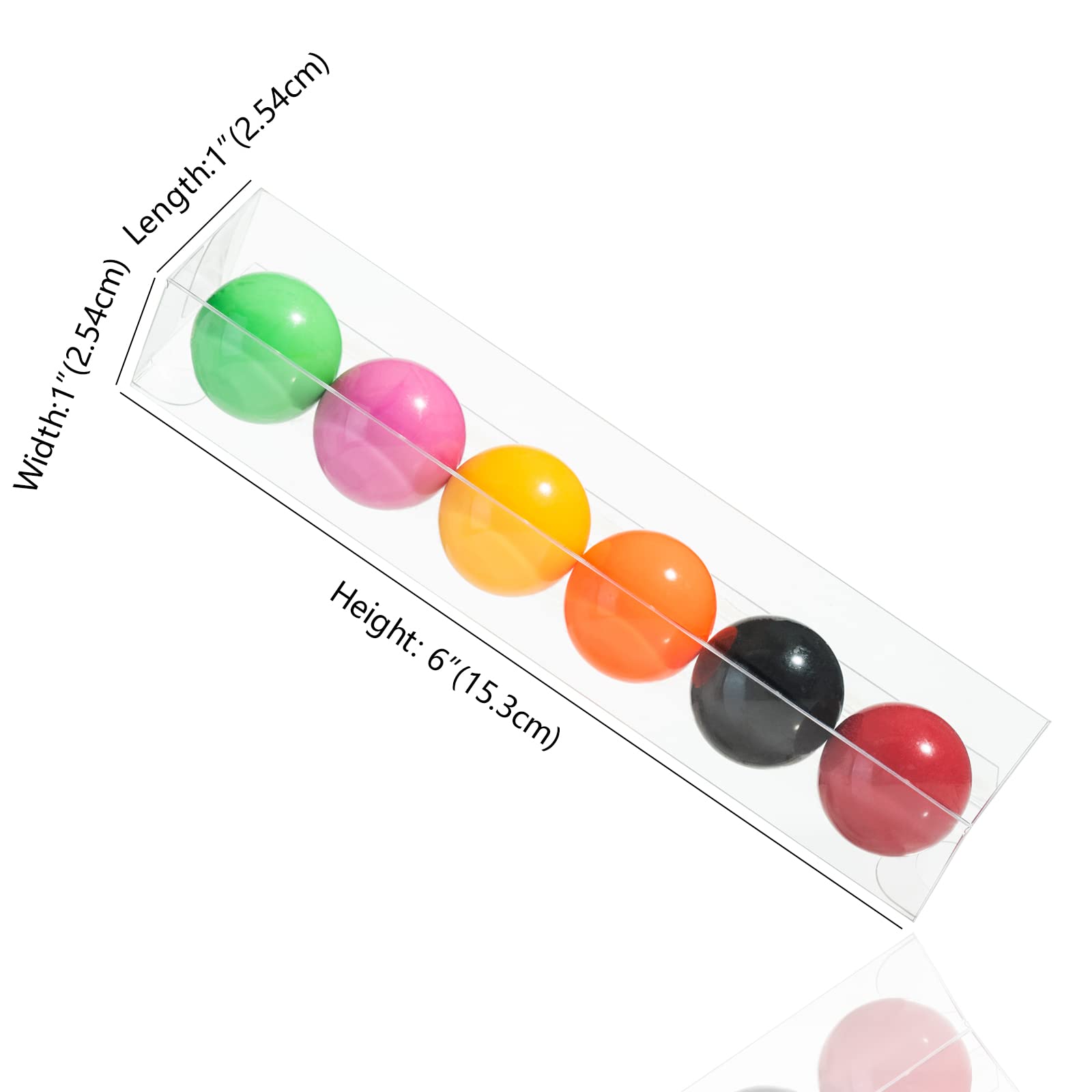 Jcxpack 36Pcs Gumball Tubes Party Favor, Clear Gumball Boxes For 6, Gumball Candy Container