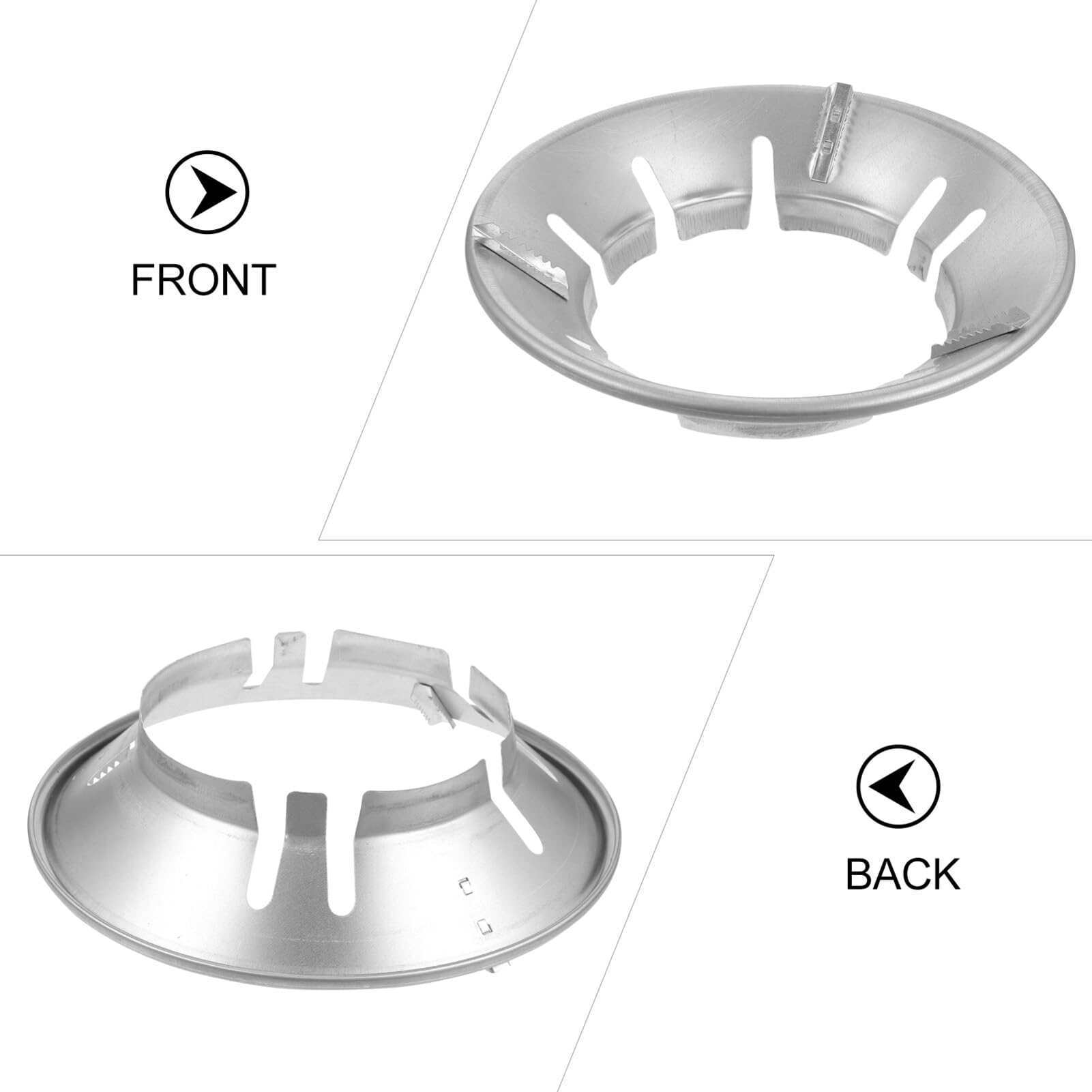 Kichvoe Wok Rack For Gas Stove 2Pcs Wok Ring For Gas Stove Stainless Steel Wok Rack Round Bottom Wok Accessories-10 * 2Inches Wo