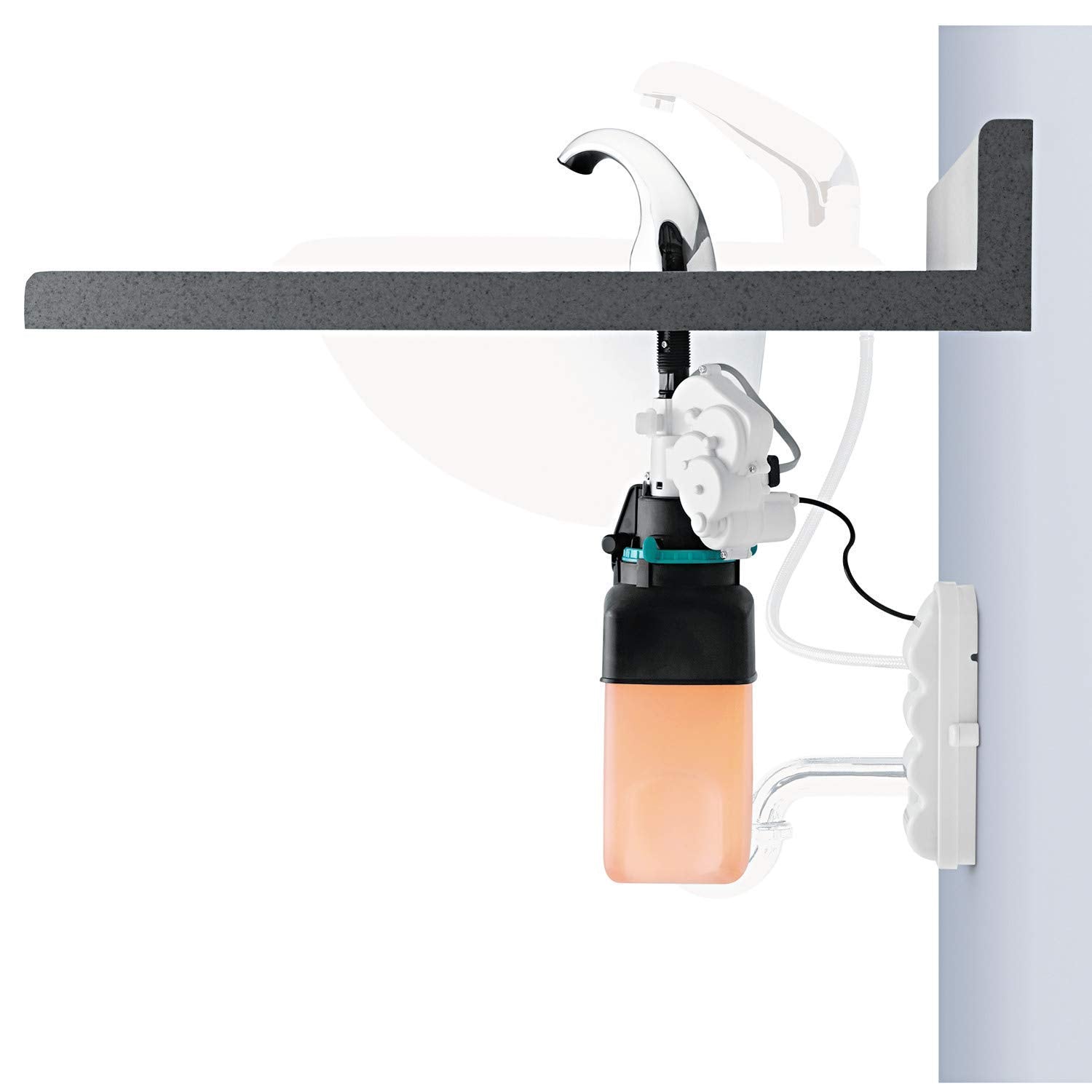 Rubbermaid Commercial One-Shot Foam Soap Dispenser, Low Profile Metal, Polished Chrome (Fg4870465)