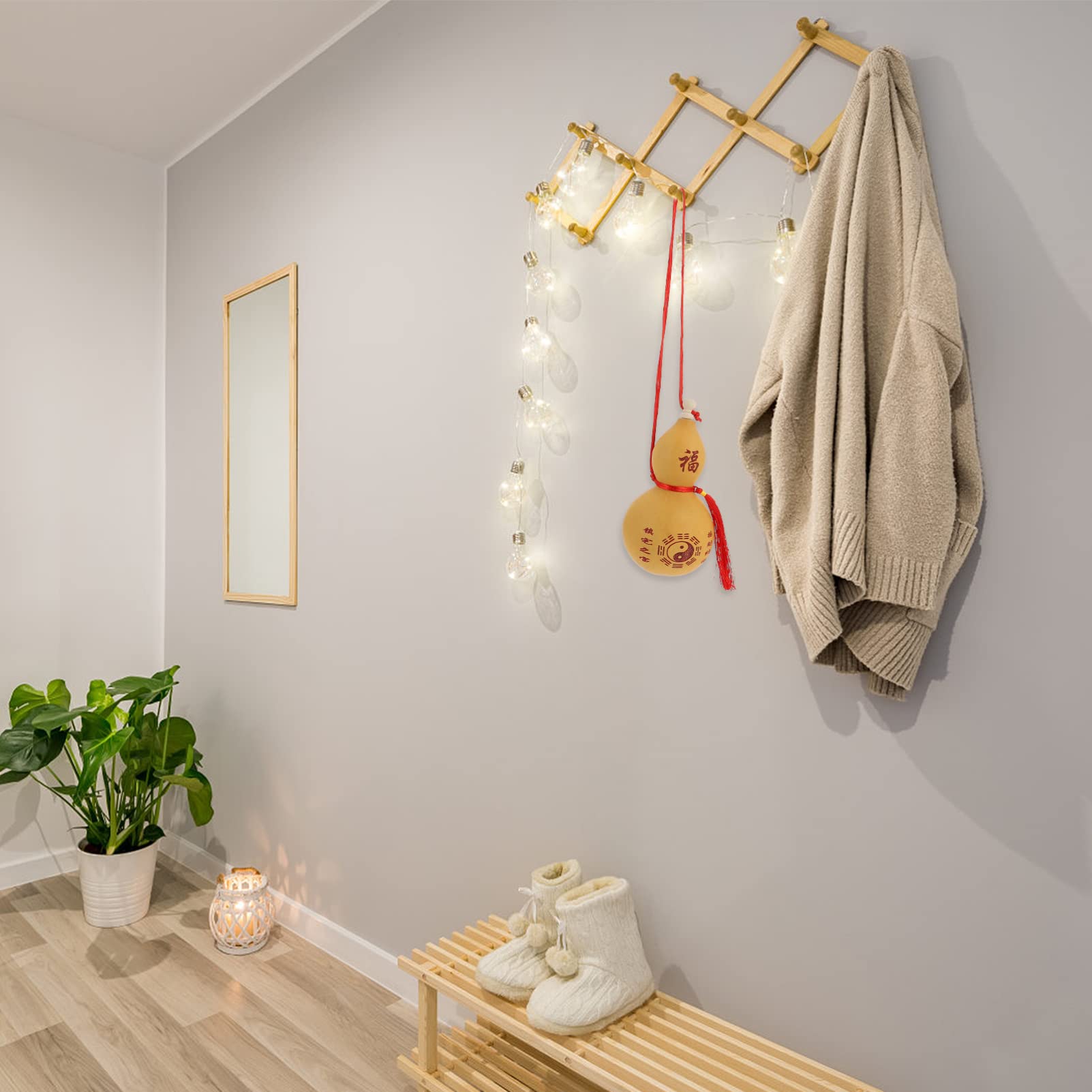 BESPORTBLE Feng Shui Wu Lou Feng Shui 2pcs Gourd Statue Traditional Chinese Gourd Gourd Hu Lu Decor for Home Office Feng ShuiDec