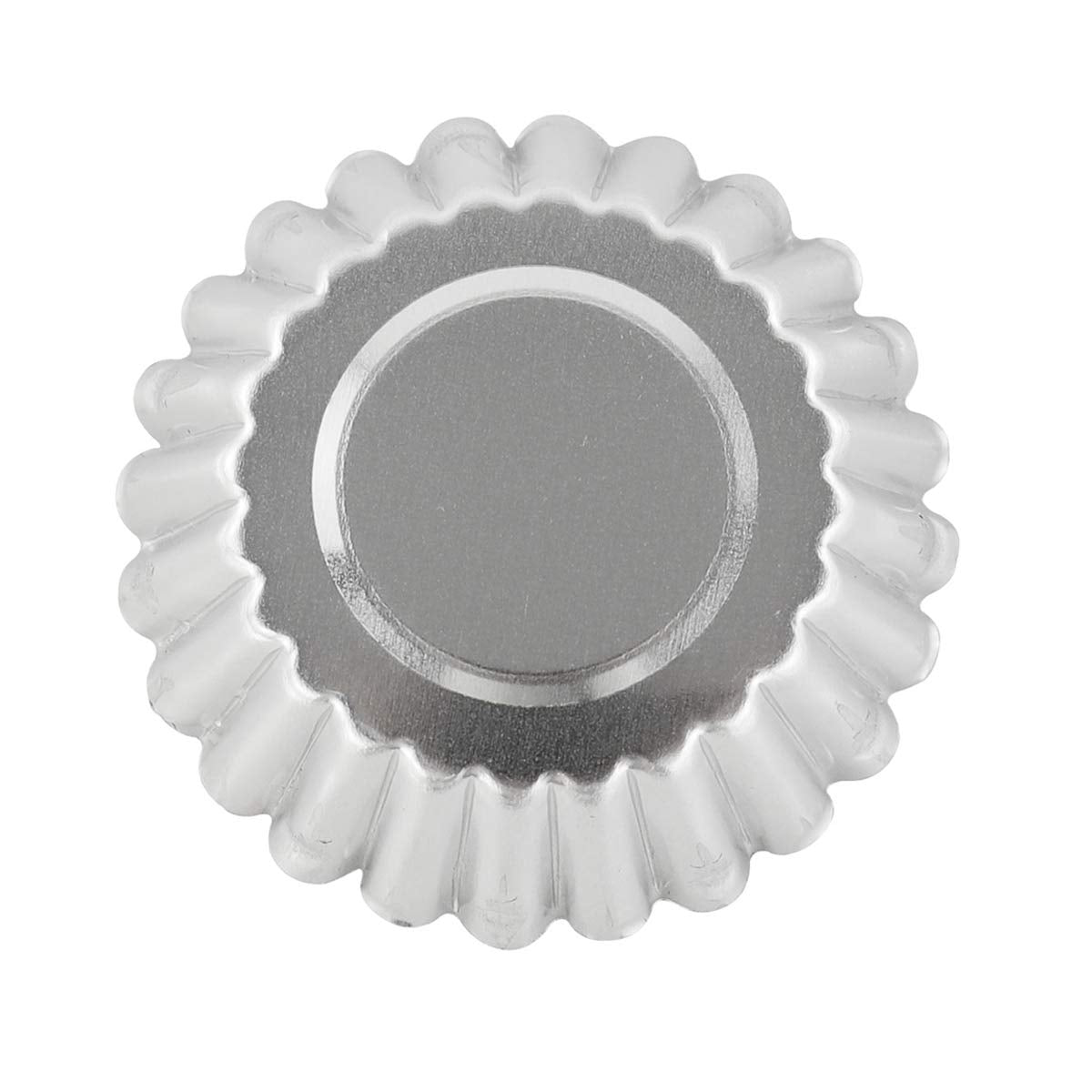 Bezall 20Pcs Egg Tart Molds, Mini Round Cake Molds Tart Pan Aluminium Pie Tins Cupcake Pudding Muffin Baking Cups