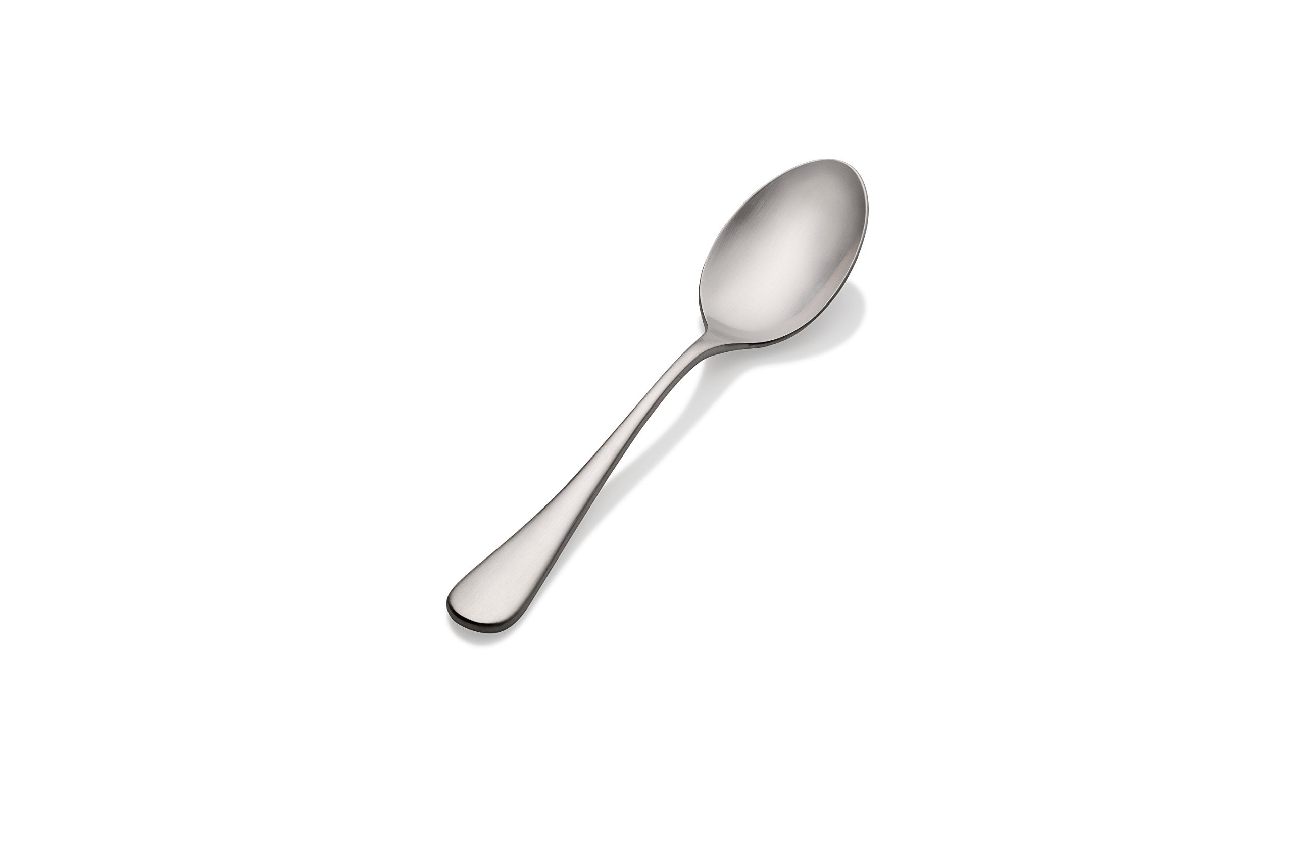 Bon Chef S4104 18/8 Stainless Steel Como Table Serving Spoon, Satin Finish, 8-1/2'' Length (Pack Of 12)