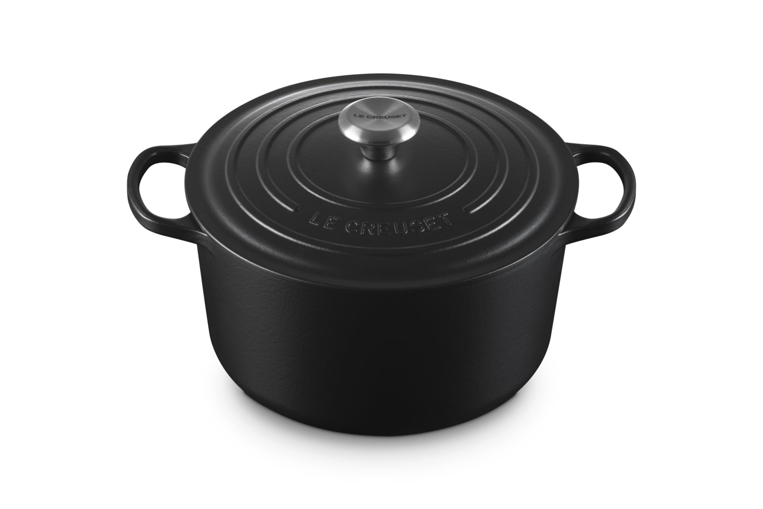 Le Creuset Enameled Cast Iron Signature Deep Round Oven, 6.5 Qt., Licorice