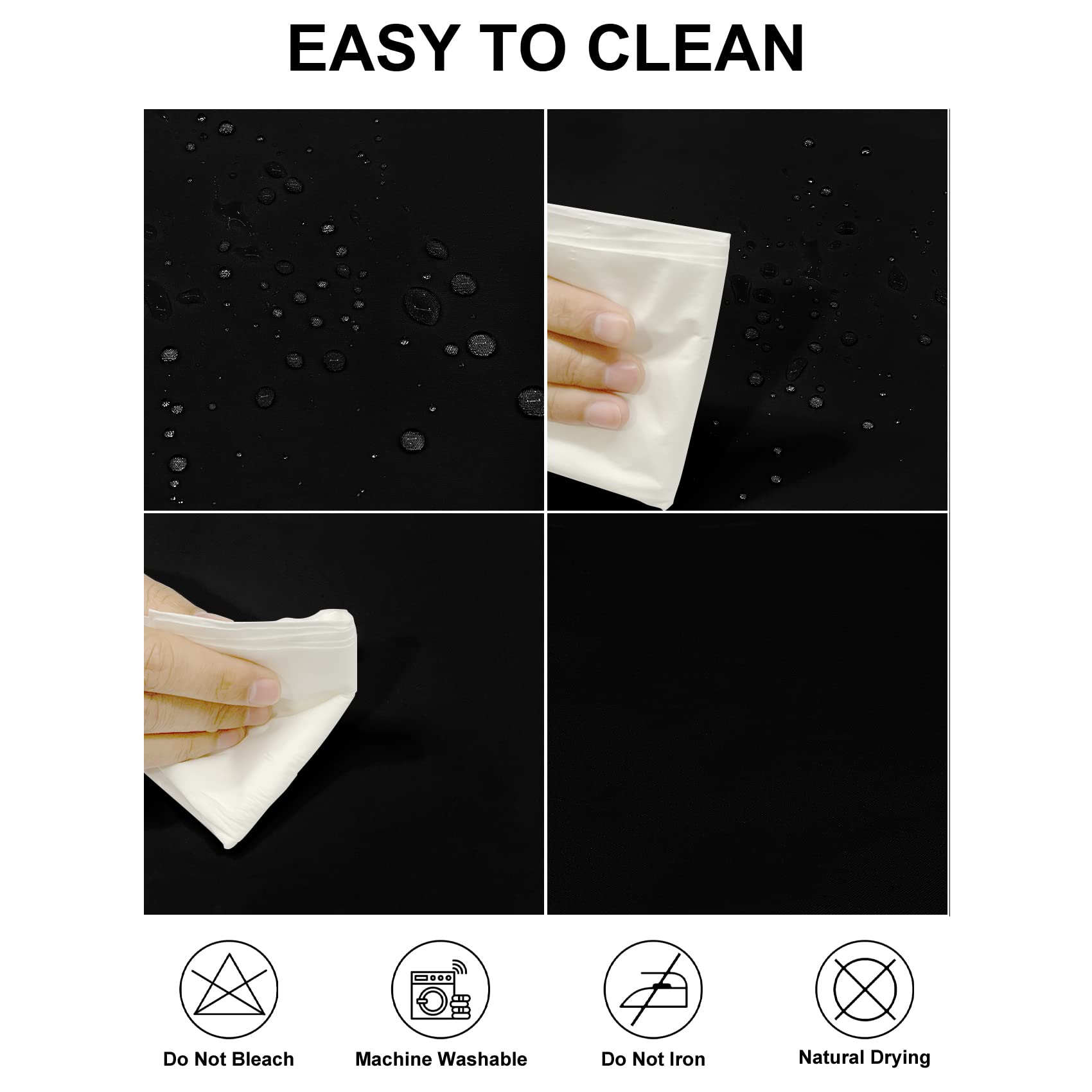 Fokitut 2 Pack Waterproof Rectangle Tablecloth, 60X84 Inch, Stain Resistant And Wrinkle Polyester Table Cloth, Fabric Table Cove