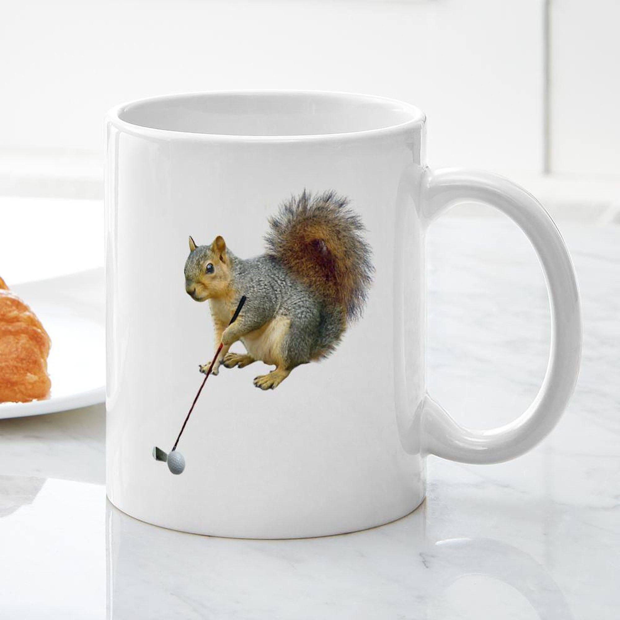 CafePress Golfing Squirrel Mug 11 oz (325 ml) Ceramic Coffee Mug