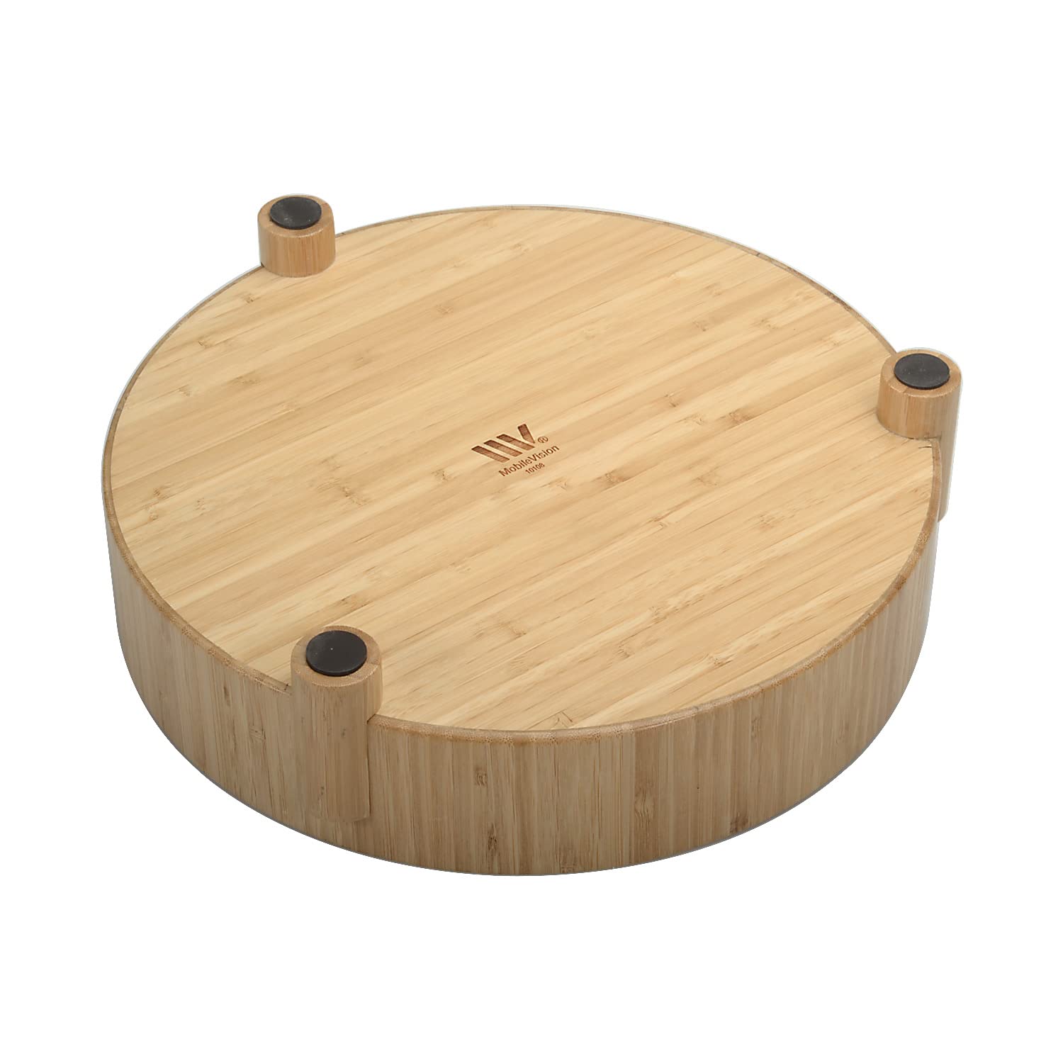 Mobilevision Bamboo Dish Snack Bowl For Pistachios, Peanuts, Sunflower Seeds, Fruit, Olives, Edamame & More Serving Dish For Ent