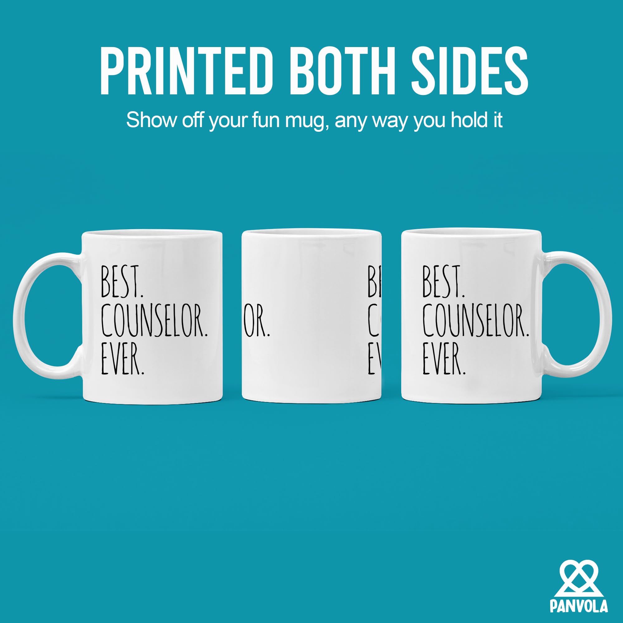 Panvola Best Counselor Ever Mental Health Therapist School Counselor Coffee Mug Marriage Teacher Psychologist Ceramic Cup 11Oz W