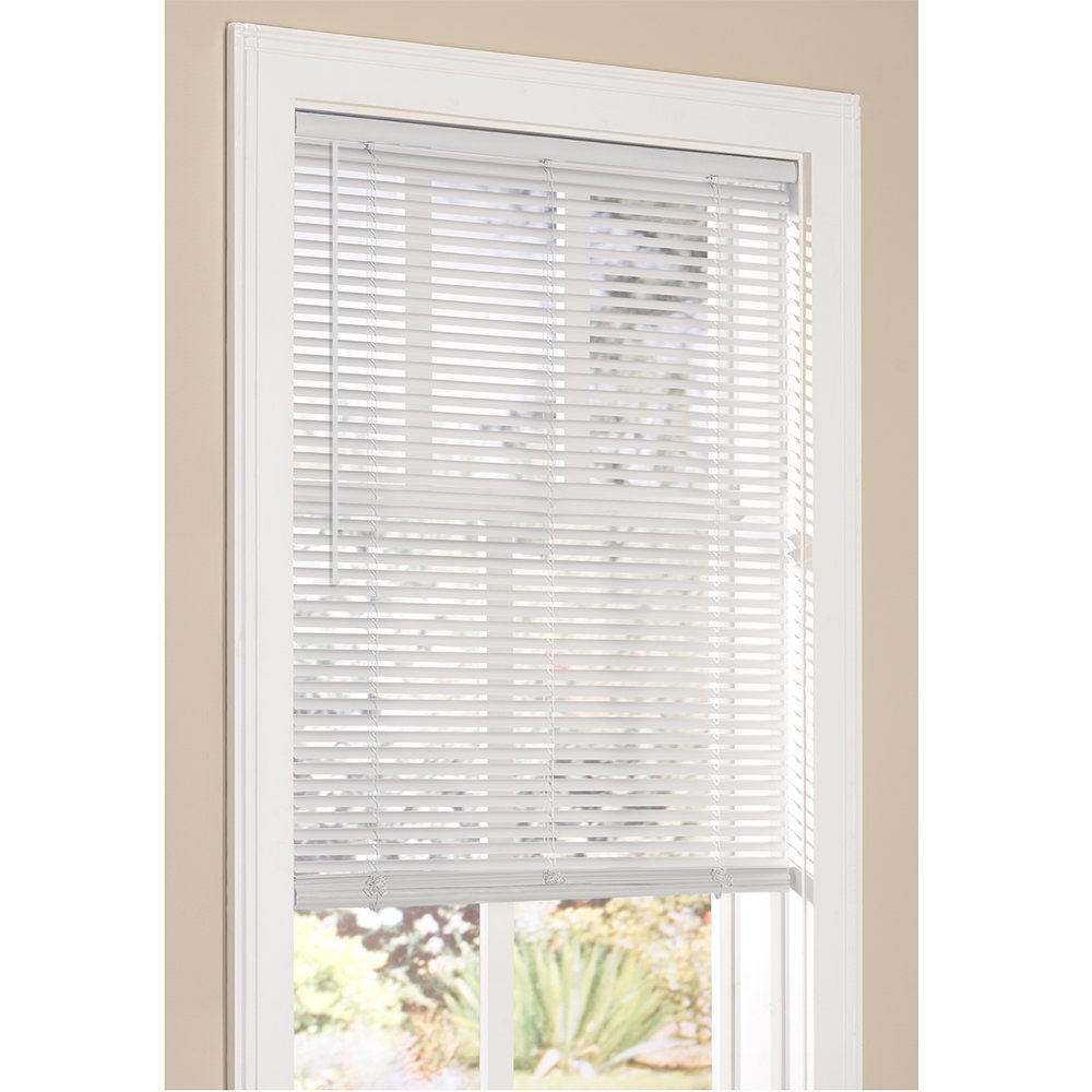 Vinyl Mini Blinds 1-Inch Cordless Room Darkening Blind For Windows - Starting At $997 - (Over 1,400 Addl Custom Sizes) Vinyl Bli