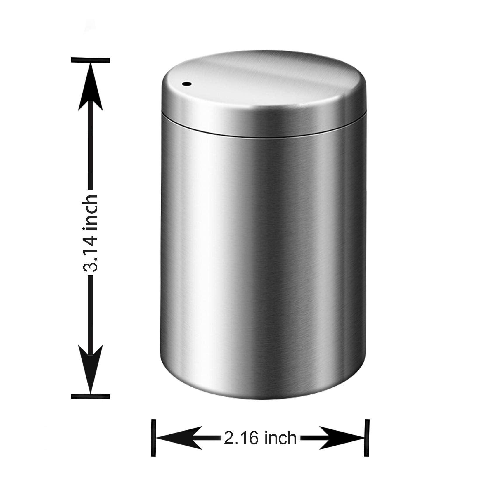 Yifocus Stainless Steel Metal Toothpick Holder Dispenser Thickening Tooth Picks Lot Container With 500 Pieces Bamboo Round Tooth