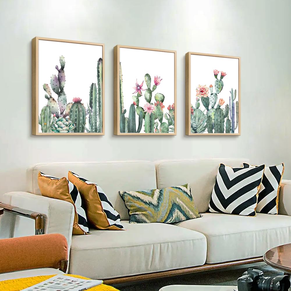Tthyuews Large Boho Wall Art For Living Room Wood Framed Wall Decor For Bedroom Office Wall Art Kitchen Home Decoration Canvas F