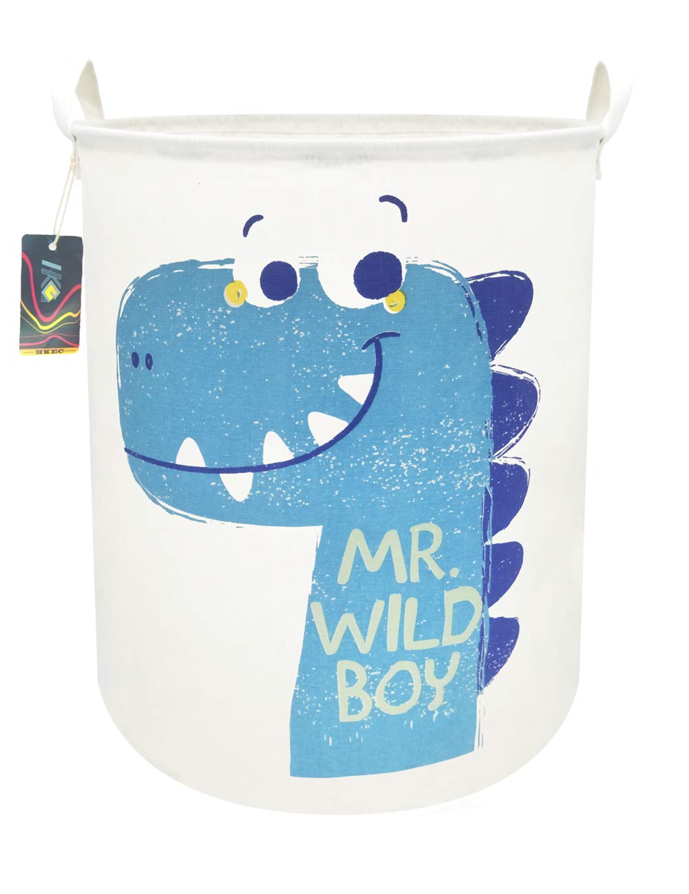 HKEC 19.7 Dinosaur Laundry Basket,Kids Toys Storage Bin for Bedroom,Waterproof Baby Clothes Hamper with Handles,Collapsible Nurs