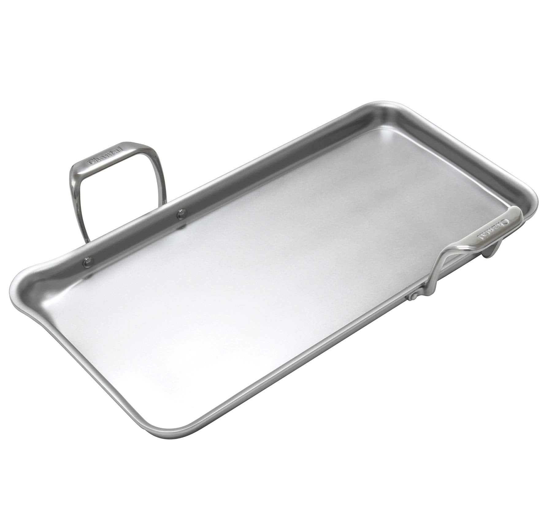 Chantal Stainless Steel Griddle, 19'' X 9.5'' (Brushed Stainless Steel)