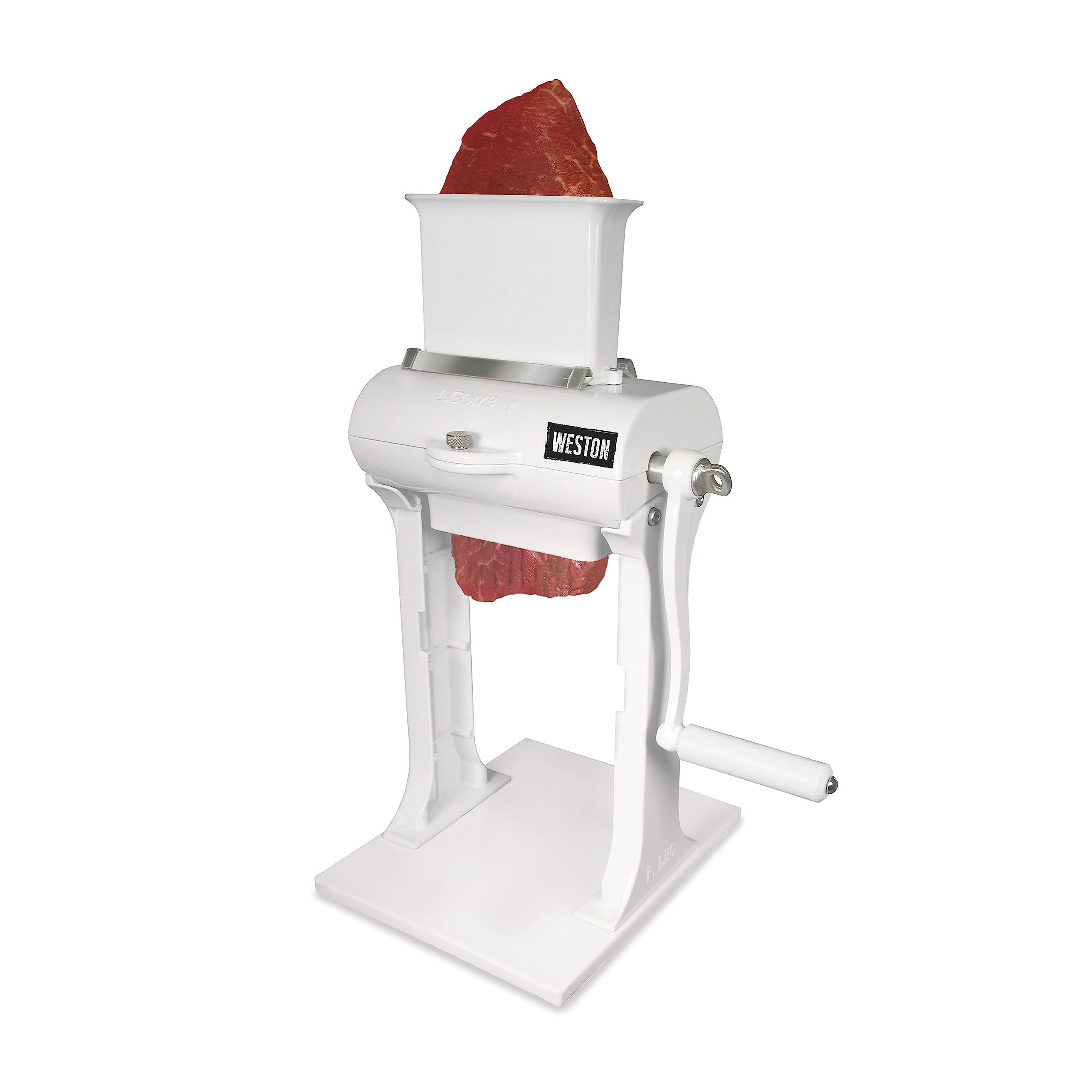 Weston Meat Tenderizer Tool & Heavy Duty Cuber, Quick and Easy Manual Operation For Cuts Up To 4.5    Wide x .75    Thick, Durab
