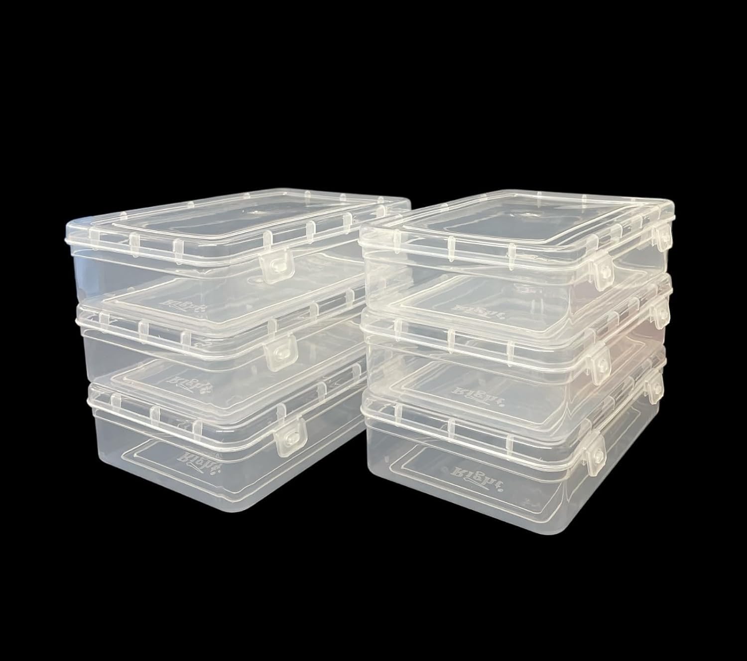 Urbaa Small Storage Boxes Container With Lock Lid, Jewellery Case Organiser(Purepack336) 200Ml (Clear, 13 X 9 X 4 Cm)  Set Of 