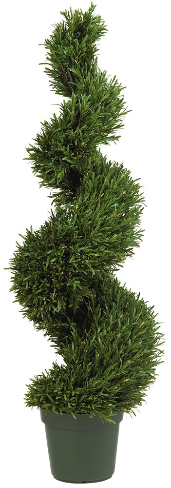 Nearly Natural 4ft. Rosemary Spiral Silk Tree (Indoor/Outdoor)