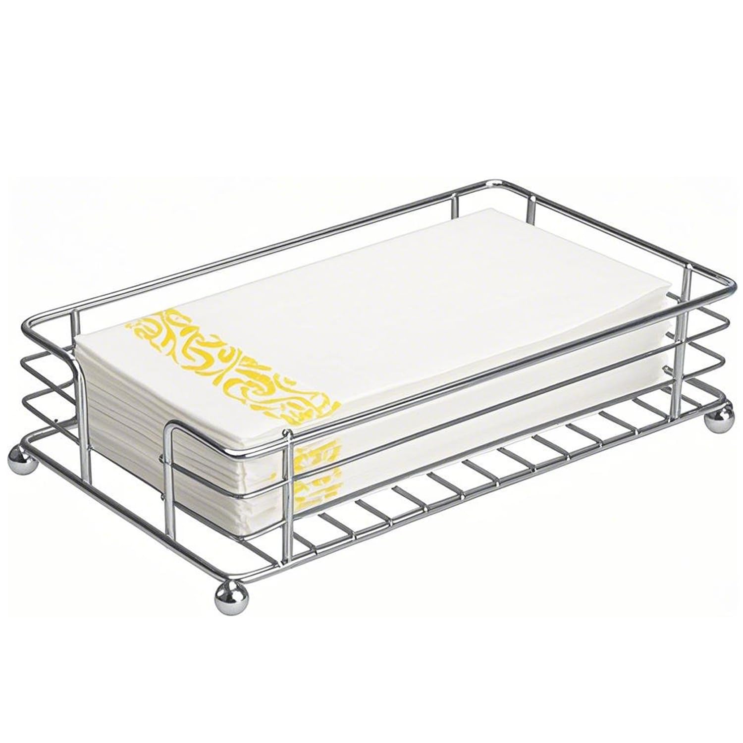 Guest Towel Holder, Napkin Holder for Bathroom, Modern Iron Paper Towel Holder Tray, Flat Disposable Hand Towel Holder, Napkin D