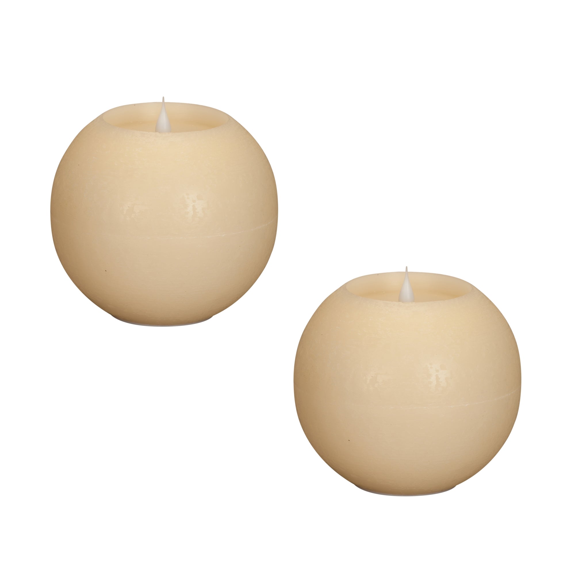 Simplux Round Candle w/Moving Flame (Set of 2) w/Remote