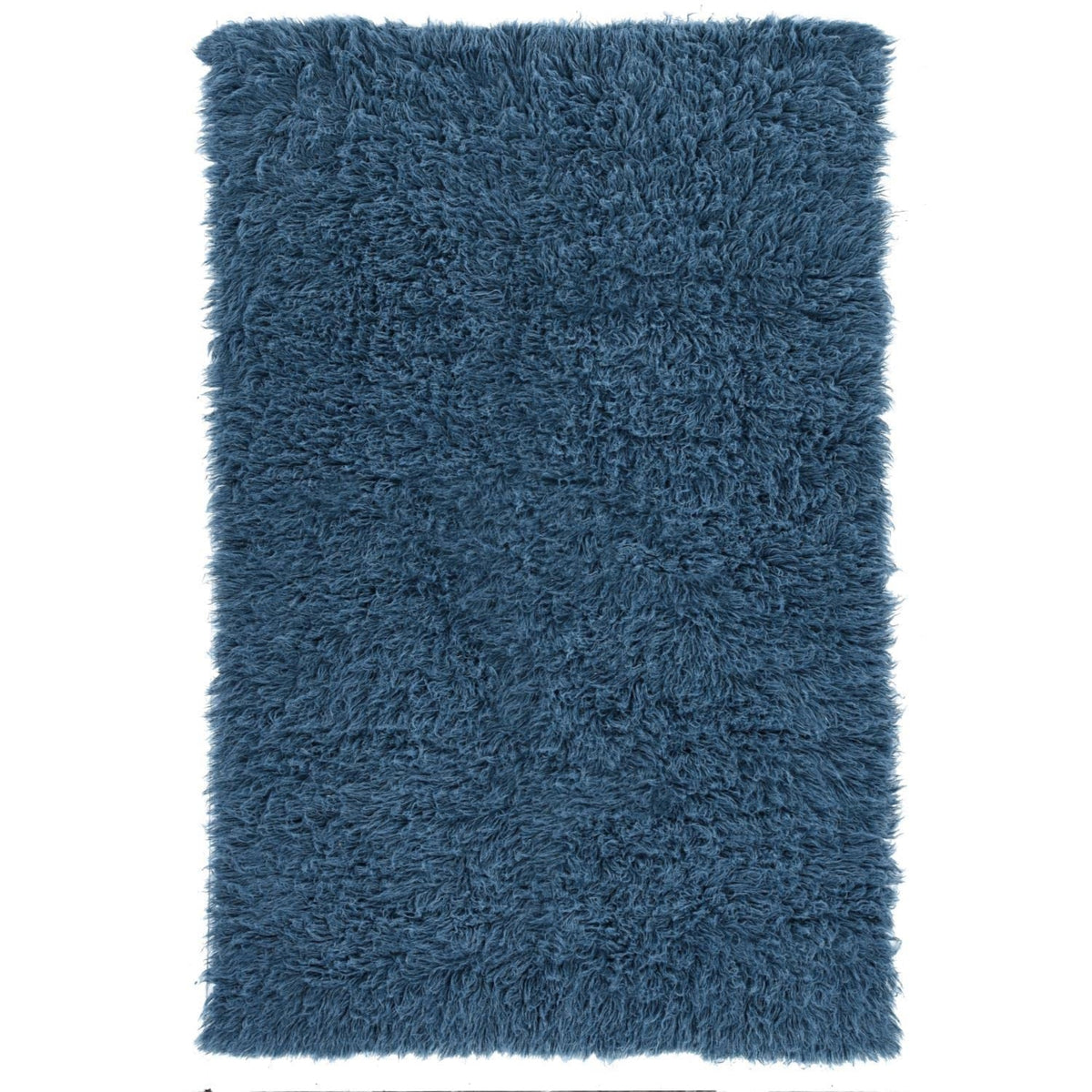 Linon New Flokati 1400Grams Denim Blue/3.6' X 5.6' Rectangle