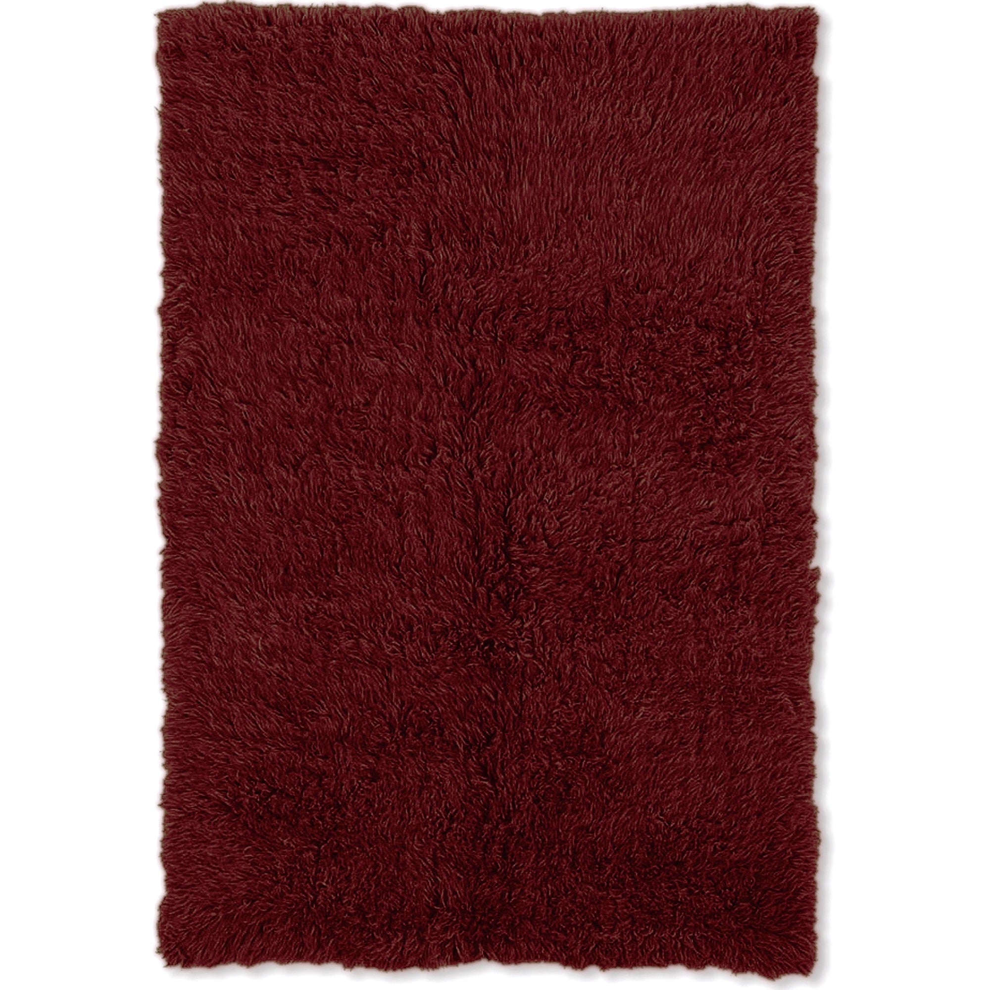 Linon New Flokati Heavy Rug Burgundy/5 x 8