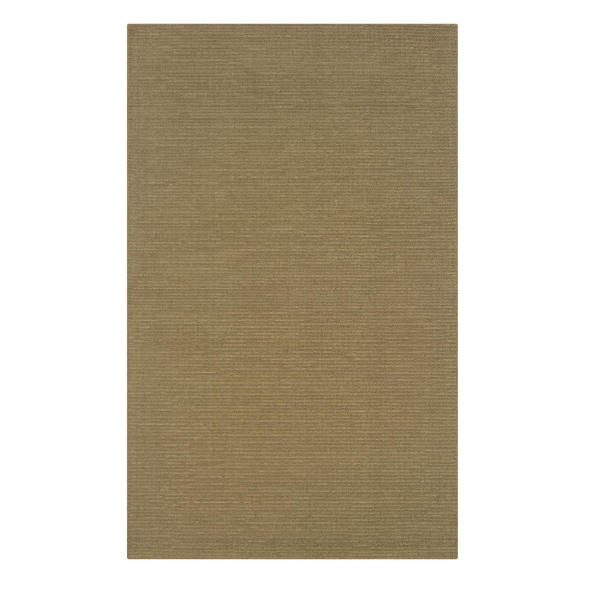 Linon Classic Stripe Hand Woven Wool 36x56 Rug in Cedar Green