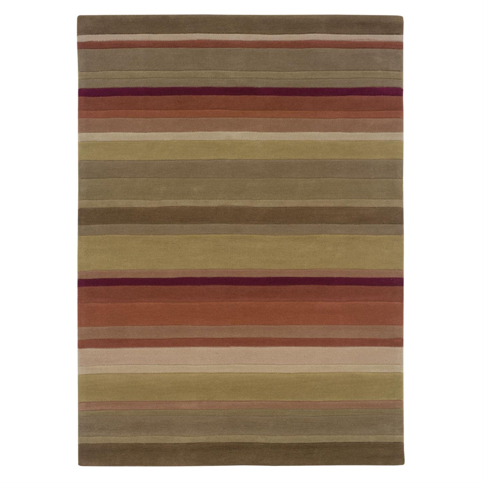 Linon Trio Red Natural Fiber Rugs, 5 x 7, Green