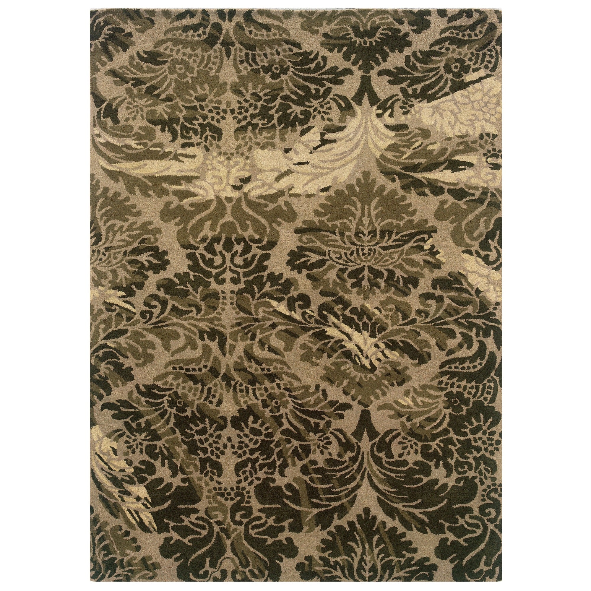 Linon Florence Collection Natural Fiber Rugs, 5 x 7, Taupe
