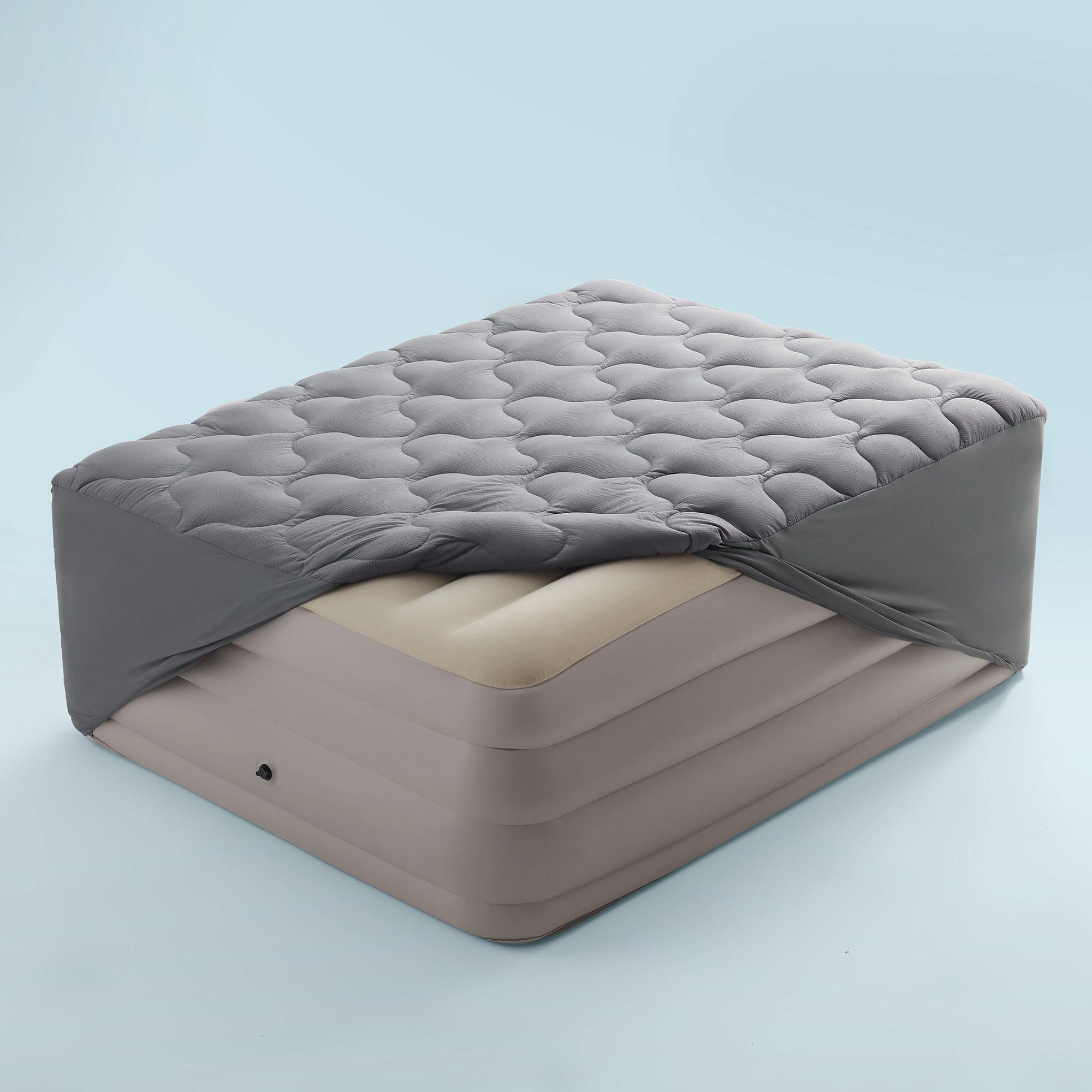 Quilted Air Mattress Topper - Ultra Deep Pocket Cover