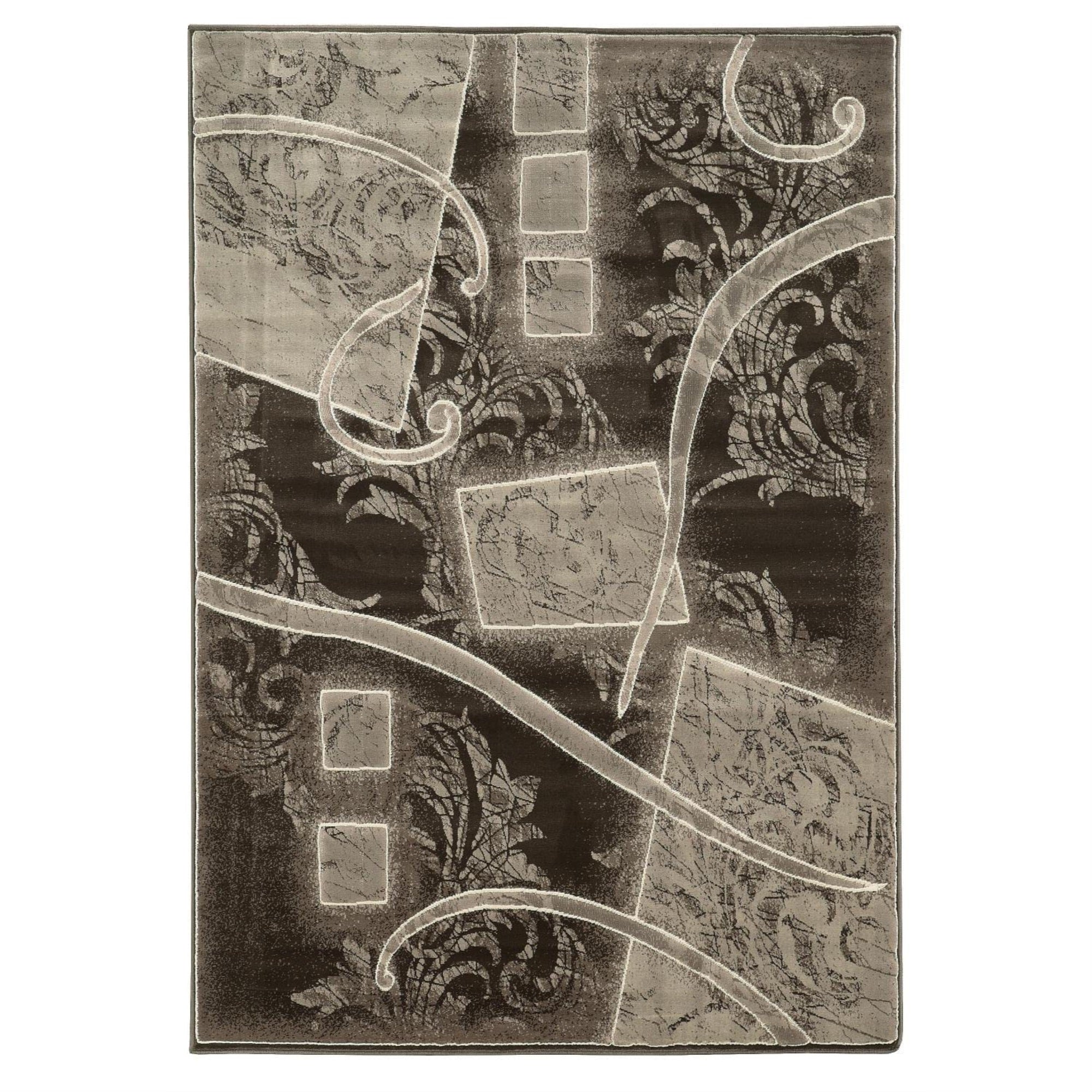 Linon Transitional Jewel 5 x 76 Rectangle Area Rugs with Brown RUG-BYJ0758