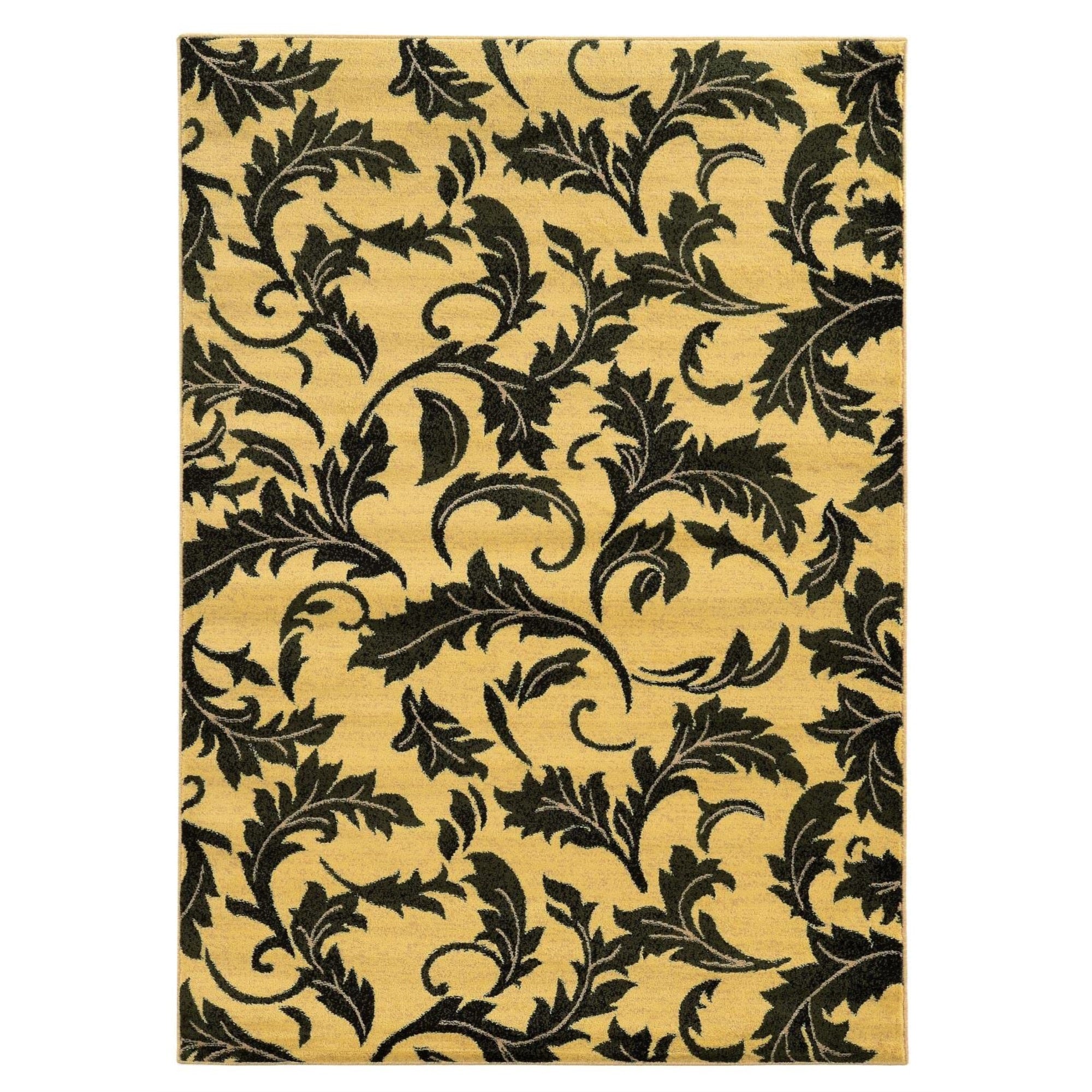 Elegance Forest Green Rug Cream/Green