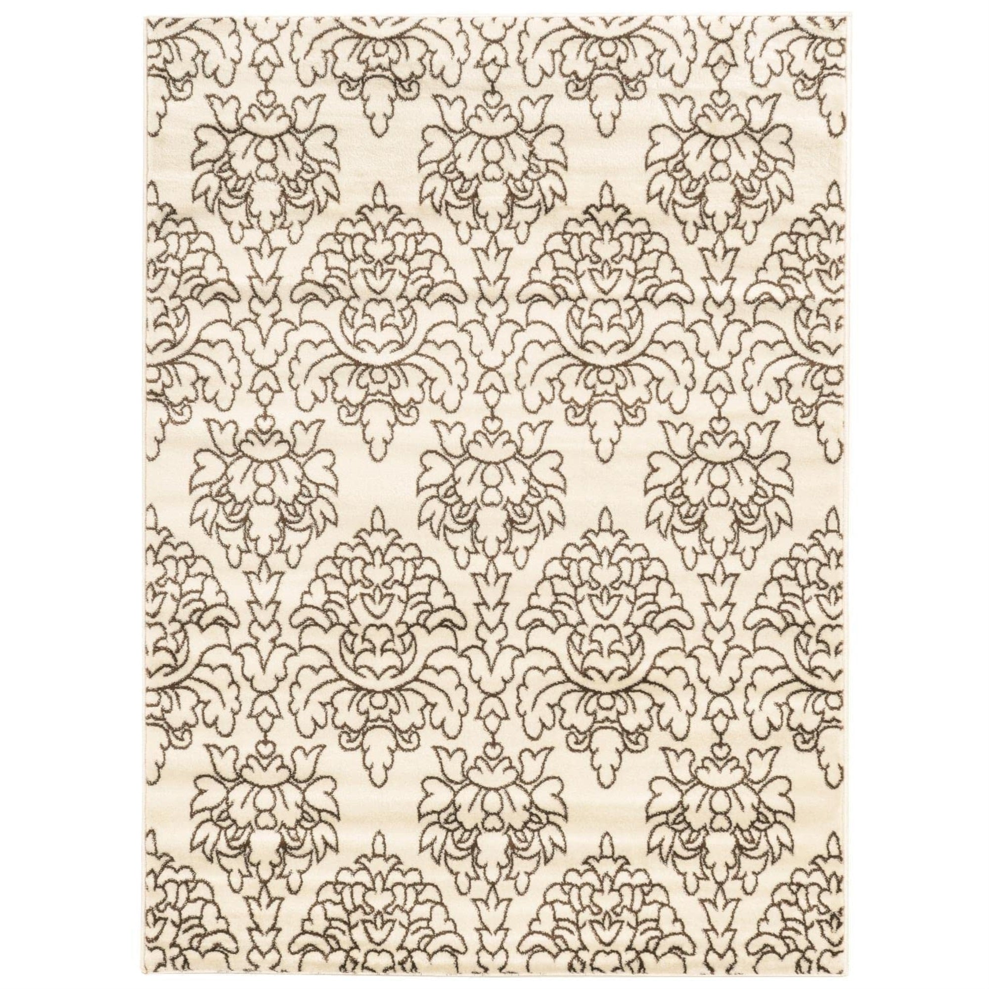 Linon Transitional 8 x 10 Rectangle Area Rugs with Cream Finish RUG-EE3081