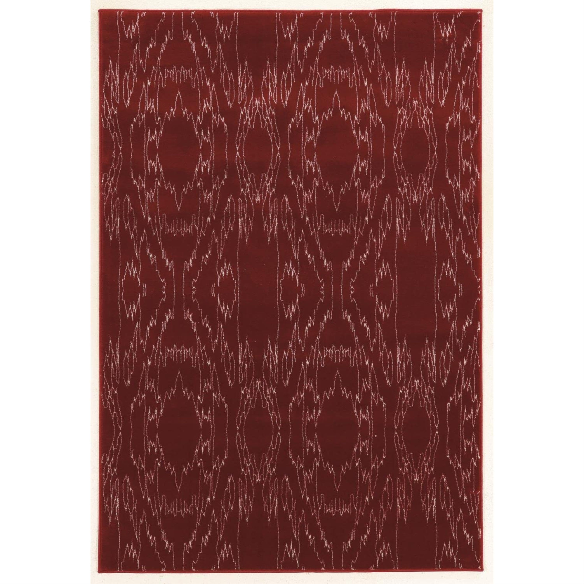 Linon Prisma Electric Red Rug (53-inch x 76-inch) - 5 x 76