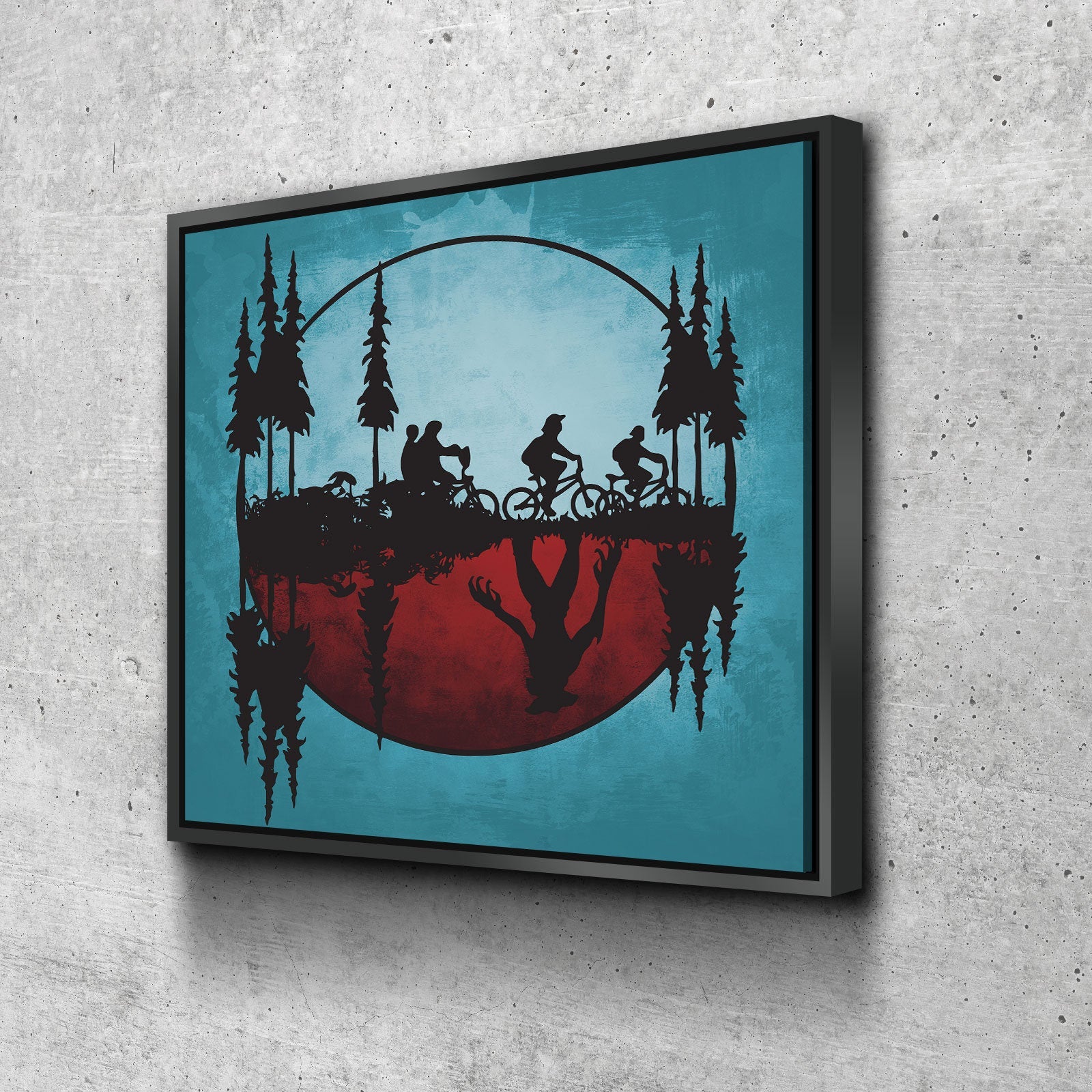 The Upside Down World Canvas Wall Art