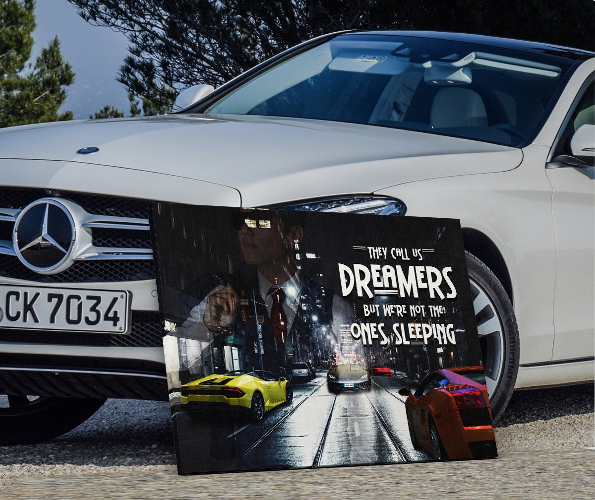 They Call Us Dreamers Motivational Canvas Wall Art, Motivation Quotes, Office Decor, Motivational Wall Decor, Success Quotes, Hustle Art