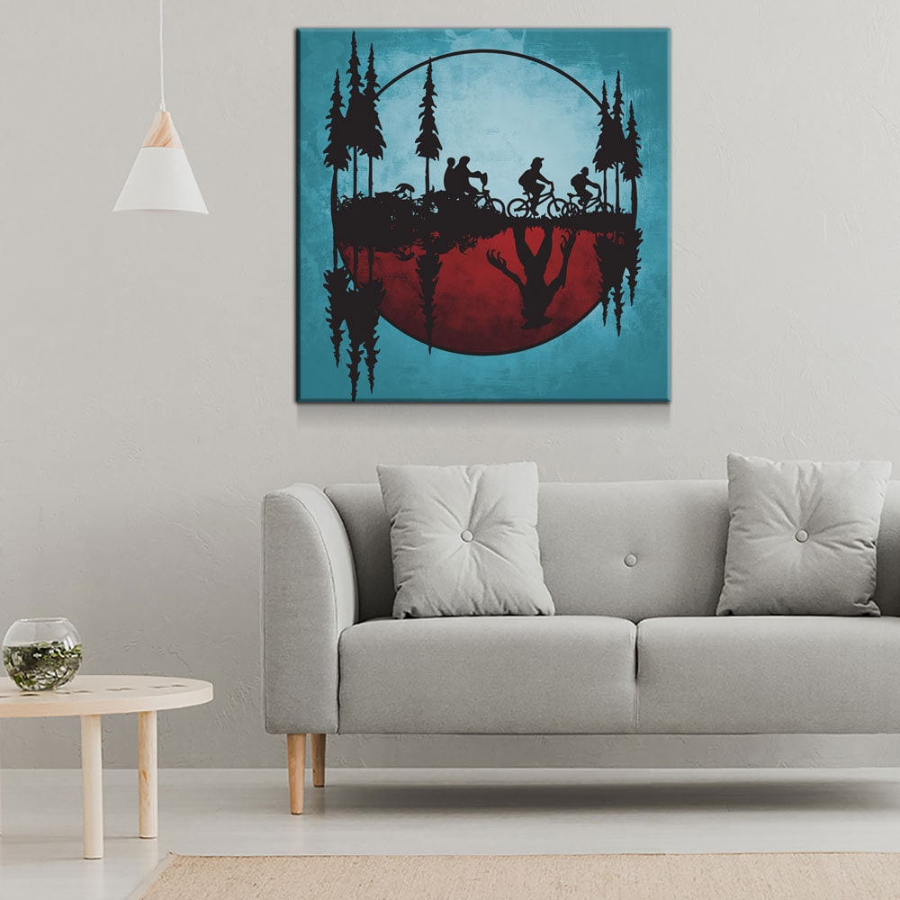 The Upside Down World Canvas Wall Art