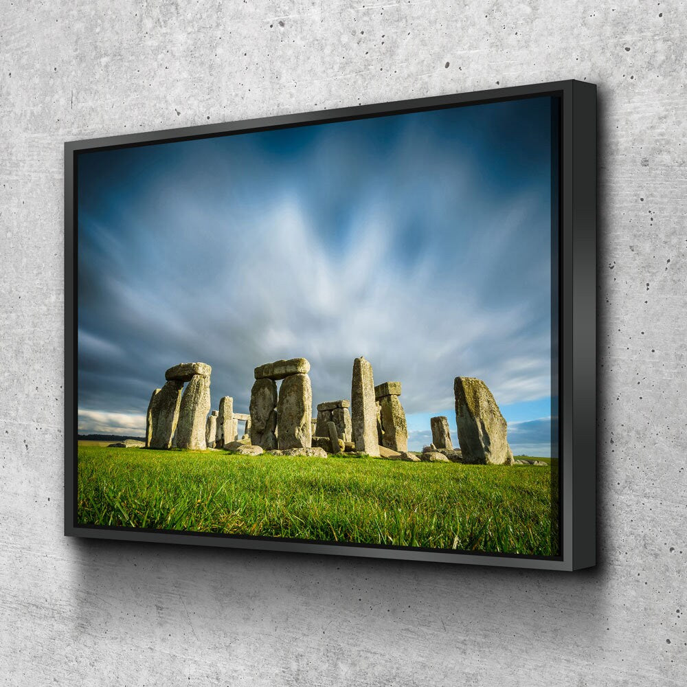 Stonehenge Canvas Wall Art, Prehistoric Monument Decor, Wiltshire England, Stanheng, Henge-cliff