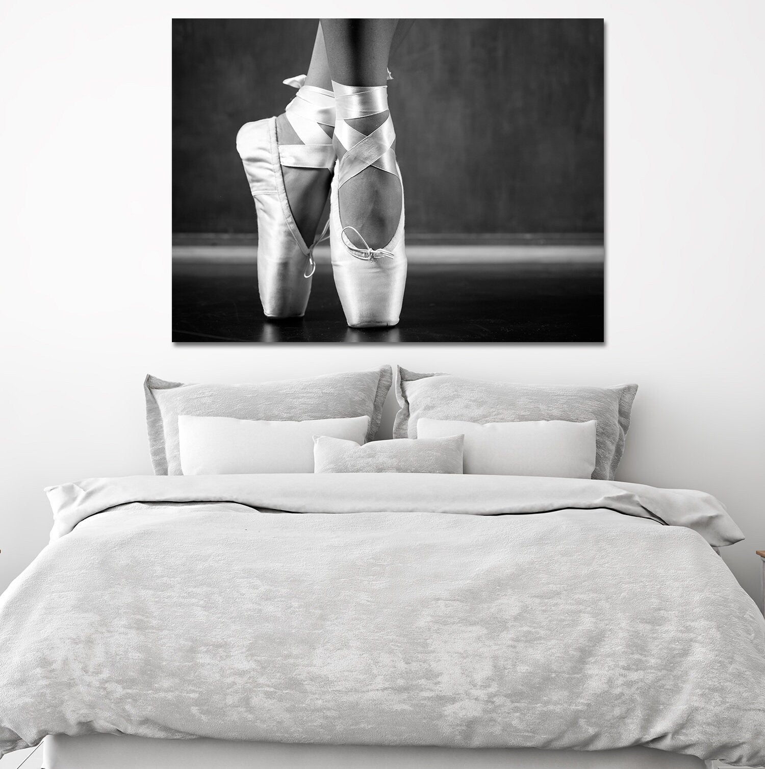 Ballerina Canvas Wall Art, Ballet Art, Ballerina Wall Art, Young Dancing Ballerina, Dance Decor, Dance Class