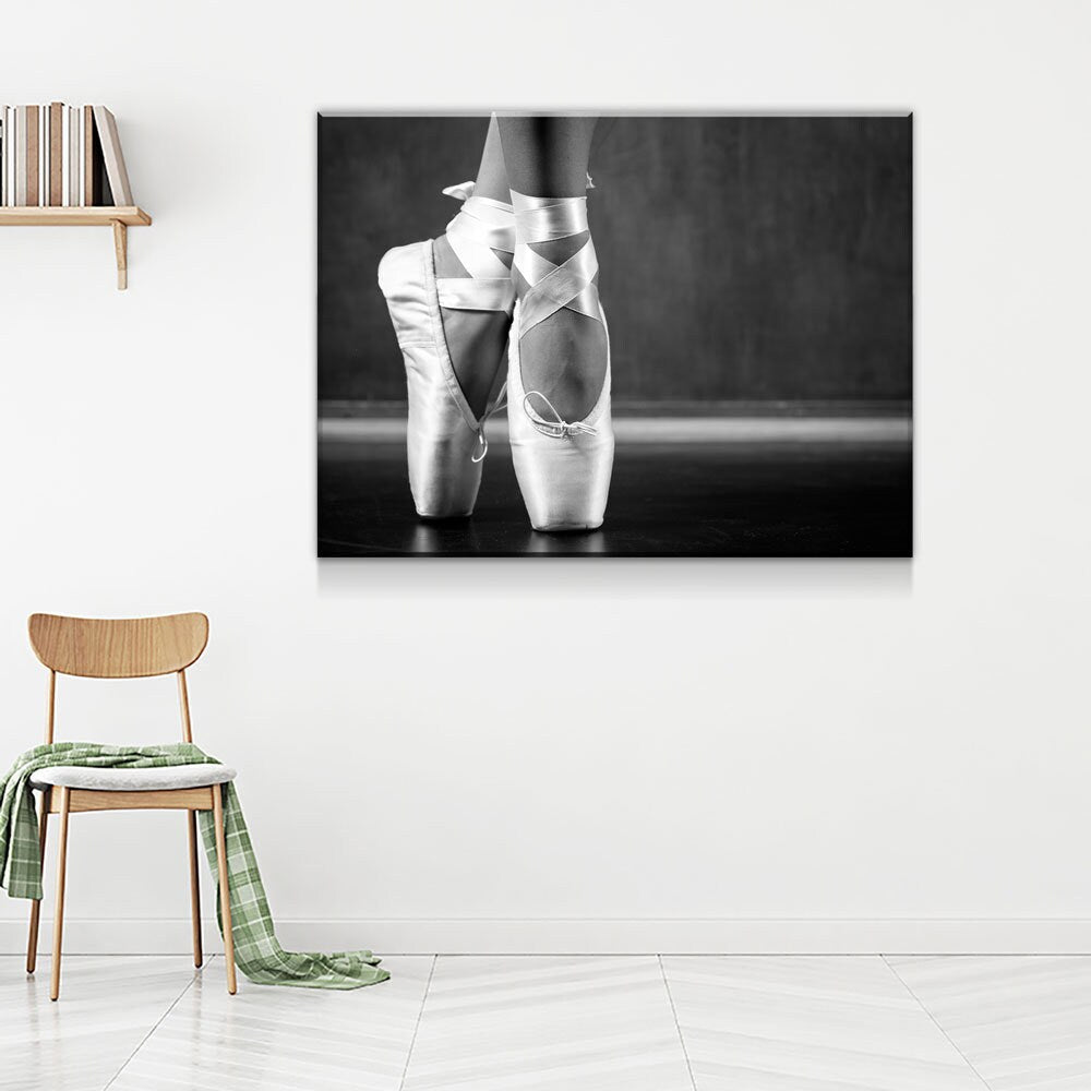 Ballerina Canvas Wall Art, Ballet Art, Ballerina Wall Art, Young Dancing Ballerina, Dance Decor, Dance Class