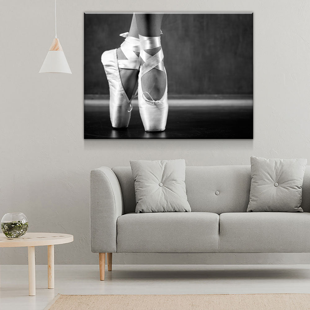Ballerina Canvas Wall Art, Ballet Art, Ballerina Wall Art, Young Dancing Ballerina, Dance Decor, Dance Class