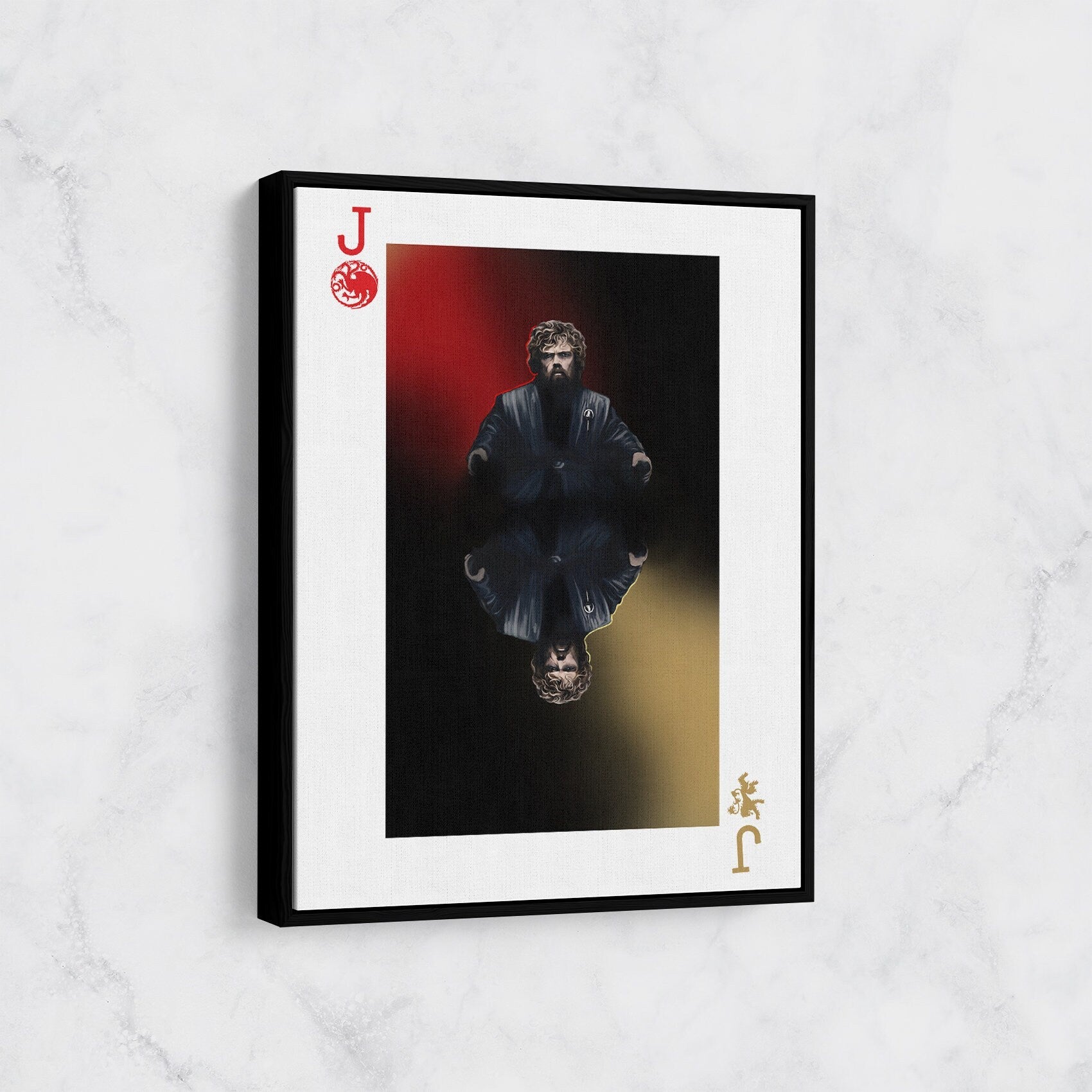 Tyrion Lannister Joker Card, Canvas Wall Art, GOT, Tyrion Canvas