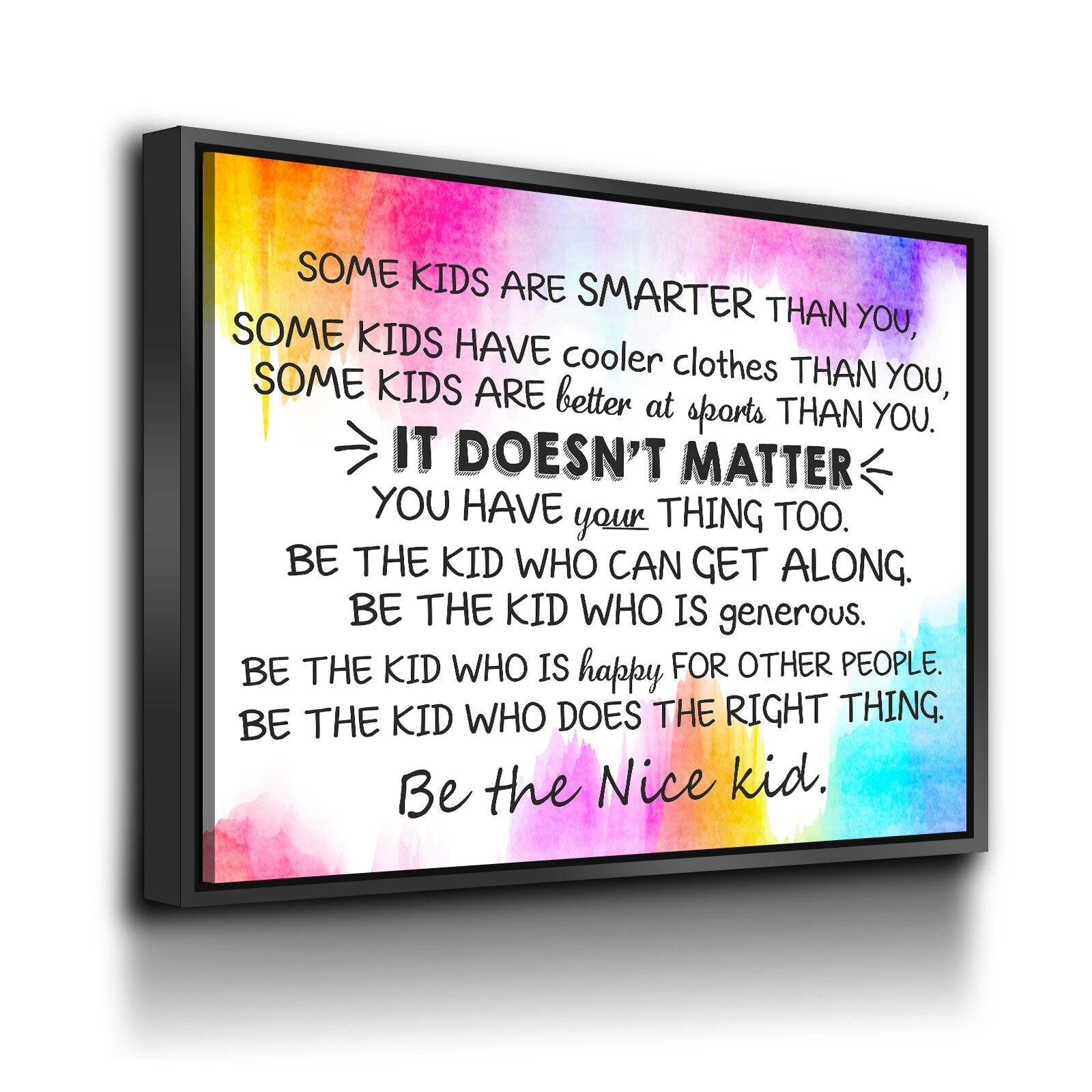 Classroom Wall Decor, Some Kids Are Smarter Than You, Be The Nice Kid, Children Prints, Kids Room Decor, Teen Room Wall Art