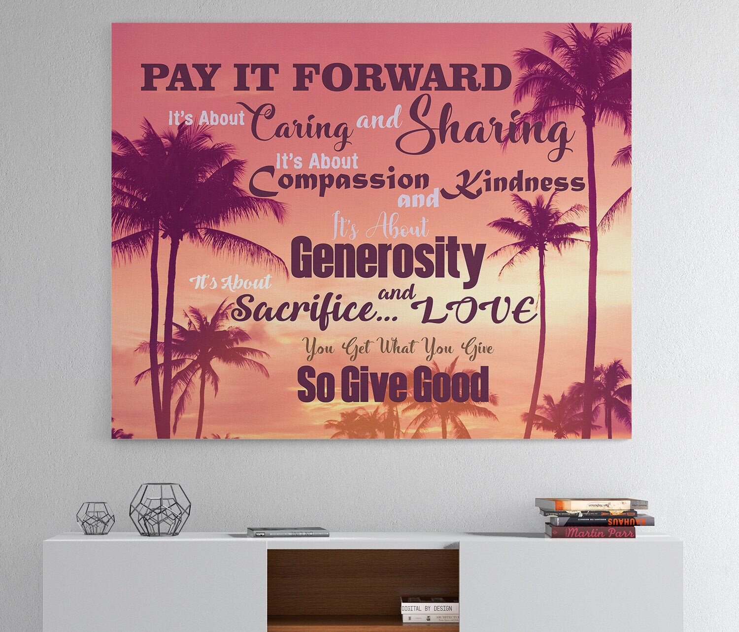 Pay It Forward Canvas Wall Art