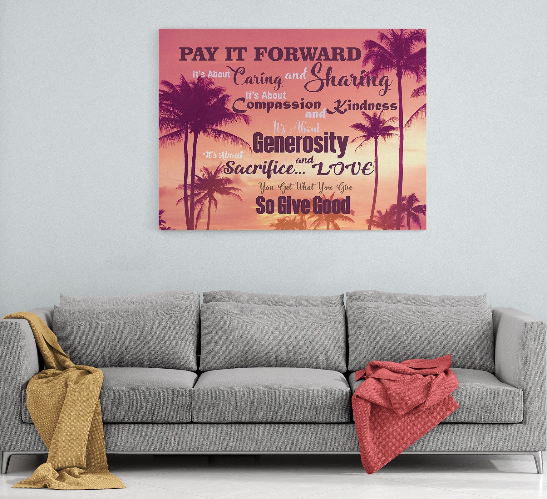 Pay It Forward Canvas Wall Art