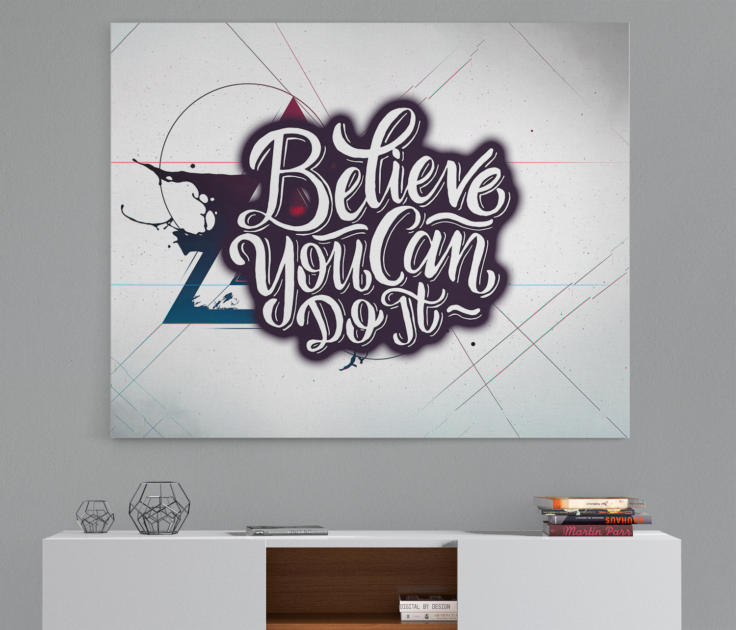 Believe You Can Do It Canvas Wall Art, Motivational Wall Decor, Motivational Office Art, Success Quotes, Motivational Quotes