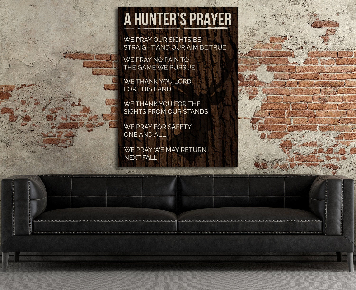 A Hunters Prayer, Canvas Wall Art, Home Decor, Hunting, Hunt, Bow Hunting, Deer Hunting, Hunting Gift