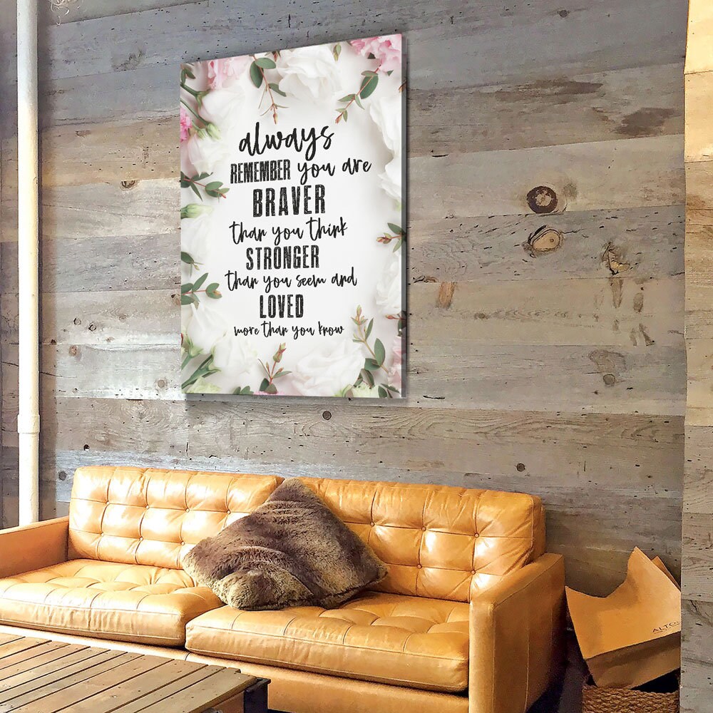 Always Remember You Are Loved Canvas Wall Art, Inspirational Decor, Inspirational Quotes