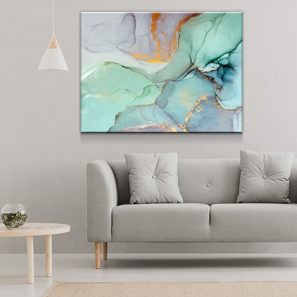 Modern Wall Art, Extra Large Wall Art,  Large Abstract Canvas | Home Decor Print | Geometric Abstraction | Agate
