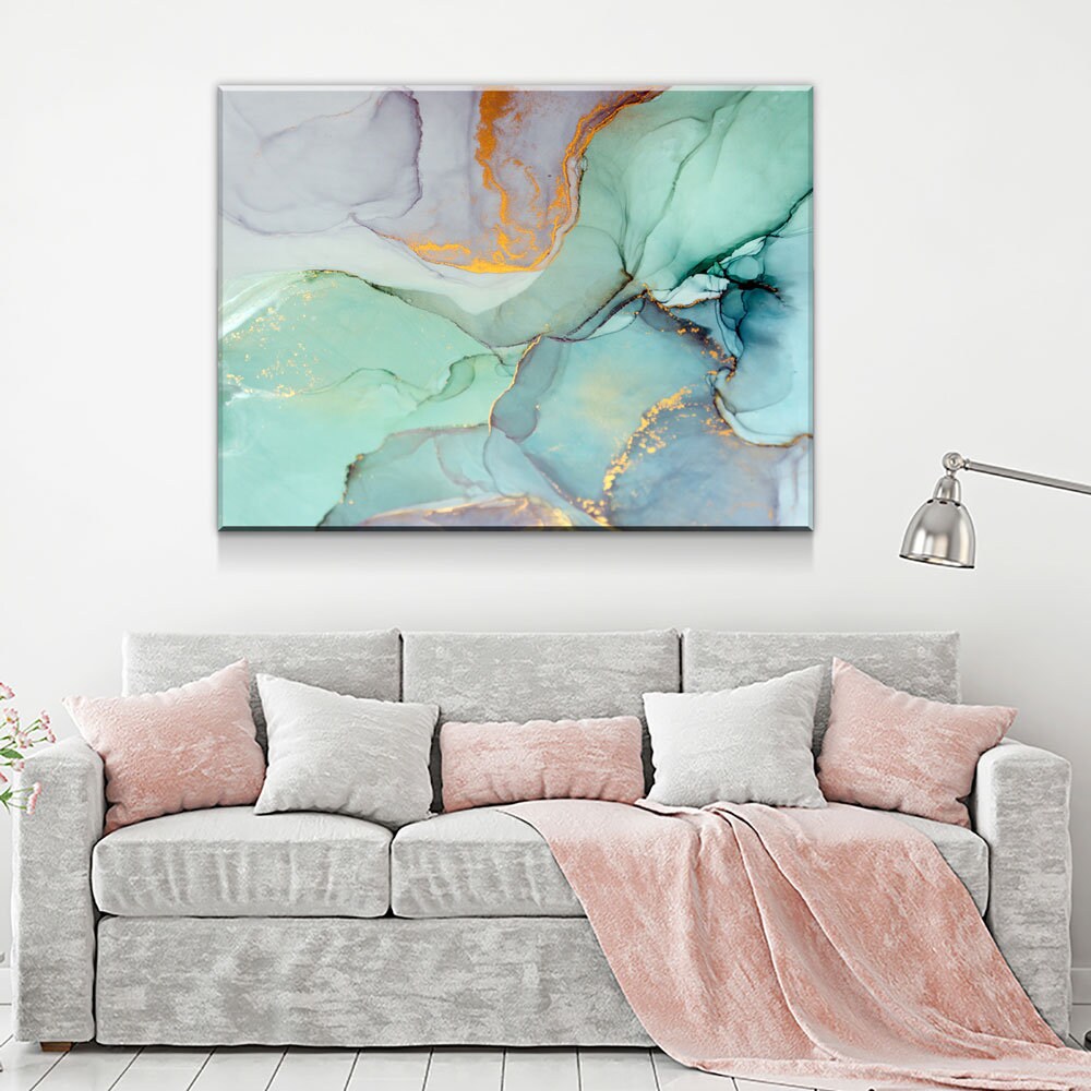 Modern Wall Art, Extra Large Wall Art,  Large Abstract Canvas | Home Decor Print | Geometric Abstraction | Agate