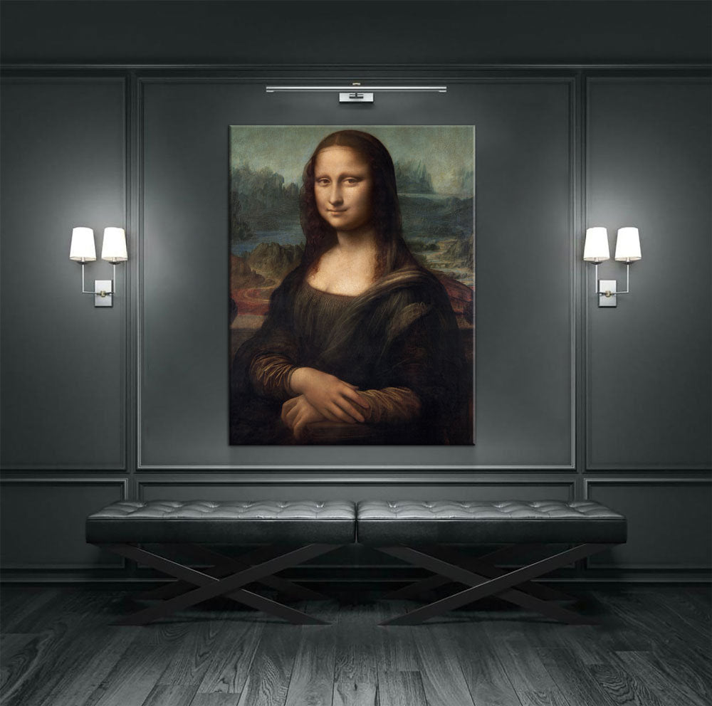 Mona Lisa Canvas Wall Art, Leonardo da Vinci's Portrait of Mona Lisa del Giocondo (1503–1506), Famous Painting Print Reproduction
